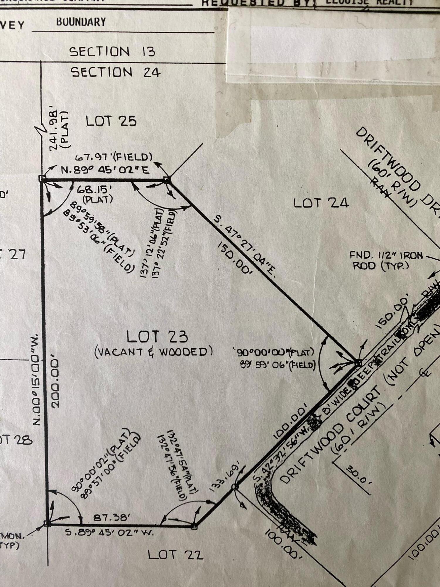 Over 1/2 acre lot to build your dream home.  There are no HOA fees in this desirable neighborhood and you will be just minutes from the boat ramp.  There is a for sale sign on property.  All information and measurements should be verified by the buyer.