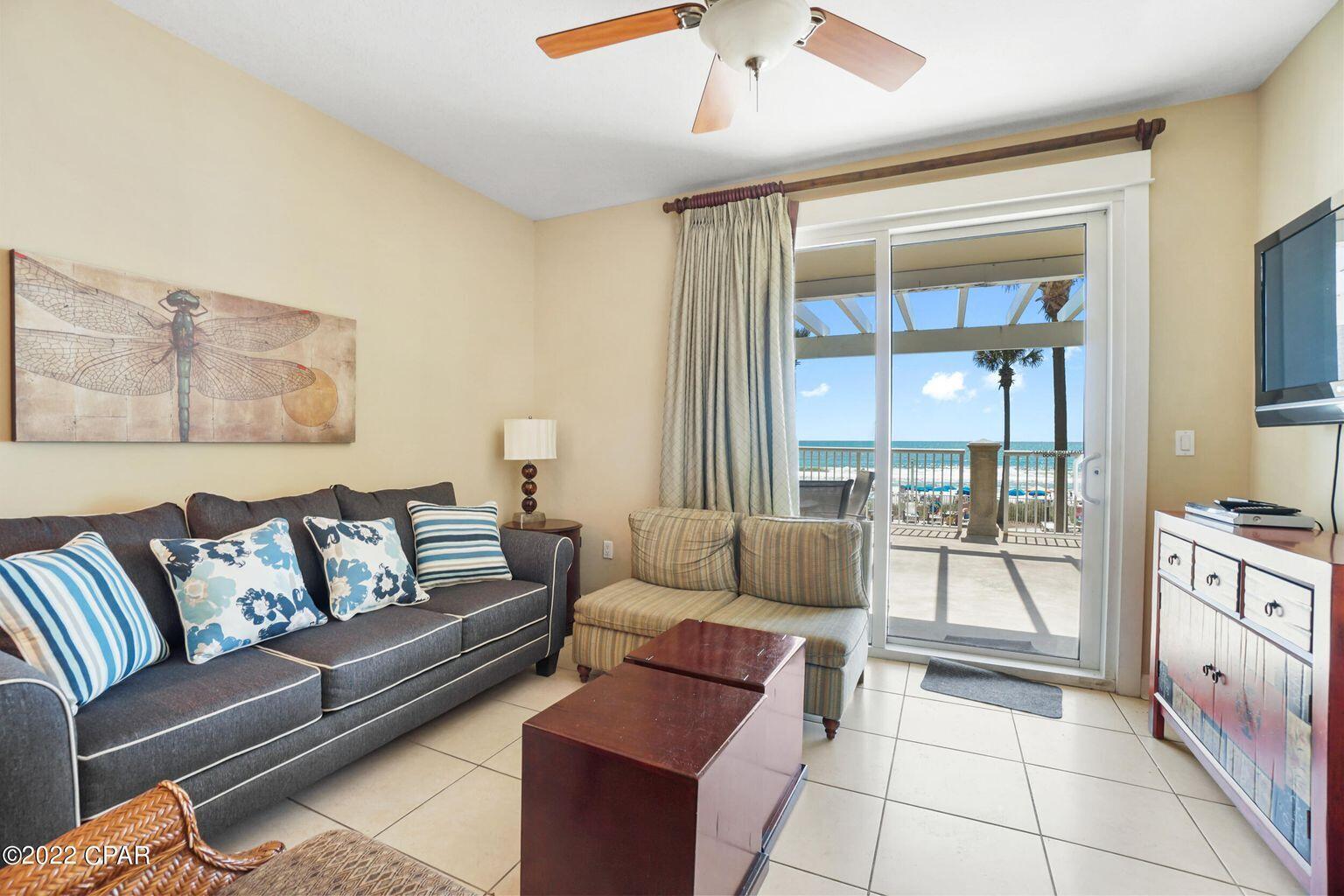 BEST OF THE BEST IN IN GRAND PANAMA. Enjoy sunrise views in the morning and sunset views in the evening from oversized, private, deluxe
balcony - the ultimate in alfresco living! Excellent low floor elevation offers tremendous views of the bool, beach, and Gulf of Mexico! You can easily sleep 8 in this
perfect rental condo! Located in the highly desired '05 stack which is one of the few stacks in Grand Panama that offers an unobstructed view of the Gulf! This
special unit is being sold fully furnished and rental ready with warm & inviting décor.