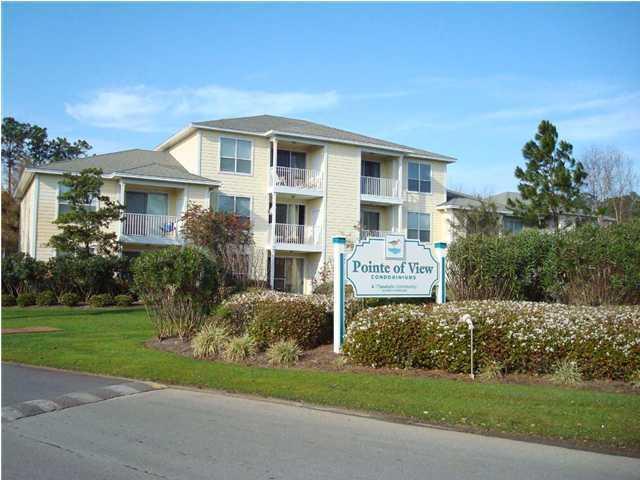 Retreat to Point of View in Sandestin. This lovely two bedroom condo for rent in Sandestin offers a great open floor plan, spacious balcony and convenient location. Enjoy not being far to Sacred Heart Hospital, Grand Boulevard and just a short car ride across Highway 98 away from the beautiful beaches of South Walton. The condo itself has been recently painted in a neutral colors that help to create a warm and inviting atmosphere from the moment you enter. The kitchen, living and dining areas are lined with easy-to-clean tile floors and the back deck faces a secluded wooded area. Condo comes with all major appliances, including a washer/dryer as is. We are sorry this rental is not pet-friendly and does not permit smoking.