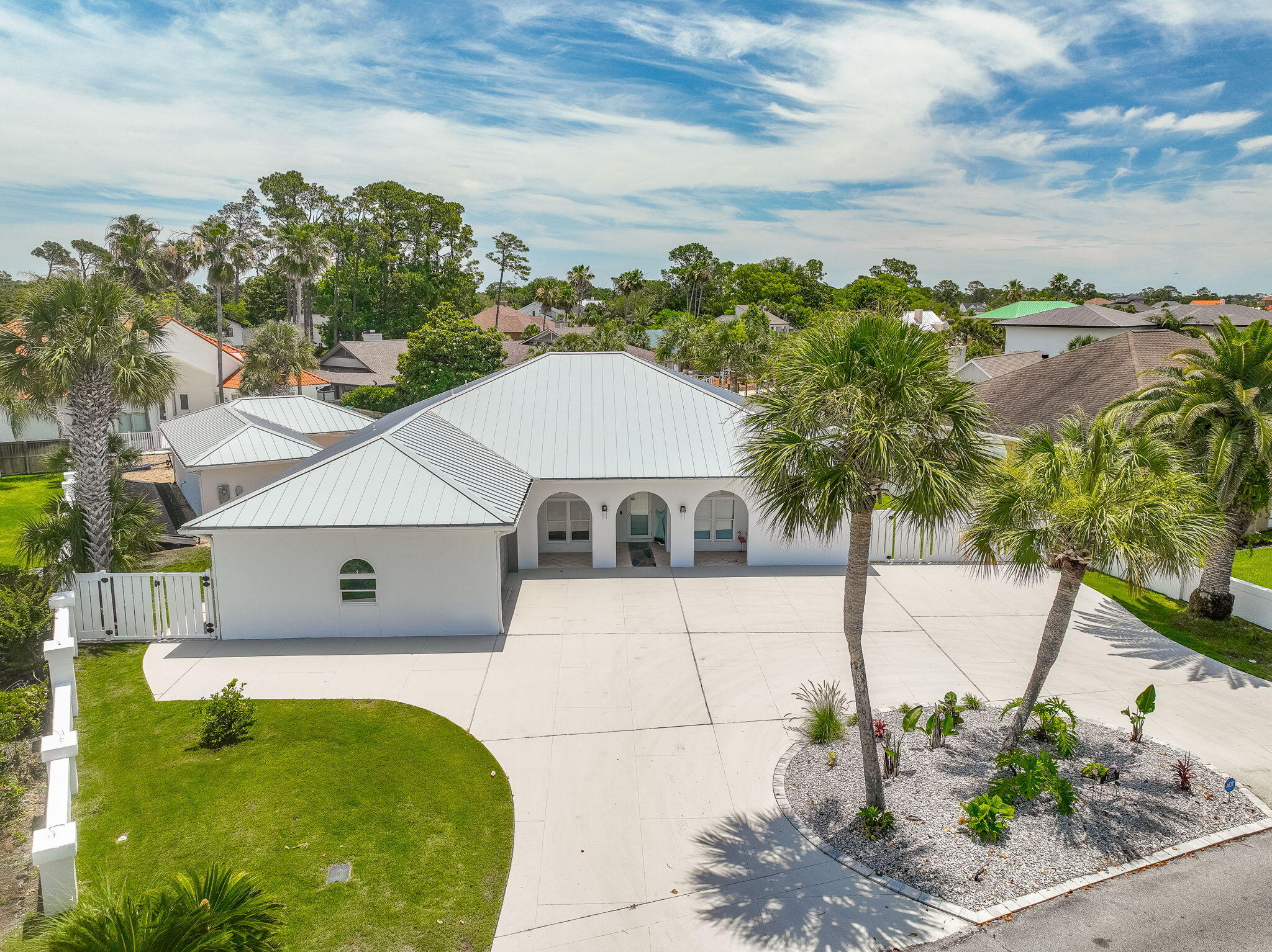 Canal-front home in Bay Point gated community. Gulf Access coupled with the Jack Nicklaus Championship Golf Club and The Point South Marina! 

Concrete constructed with hurricane windows and doors!!  New Appliances, New 17,000 pound Boat Lift, New Pool Equipment, New HVAC, New tankless water heater, New Dual Fuel backup generator system and New Metal Roof and gutters.

4 Bedroom 3.5 Bath, large pool, mother-in-law suite and 2 car garage, driveway with plenty of parking. Spacious floor plan. Kitchen with large counter and lots of cabinets. Dining , den area , living room w/fireplace all have pool/canal view. Master bedroom has fireplace, large closet and separate office area . Master bathroom has tile Shower and double vanities. Additional bedrooms with Jack and Jill bath.
