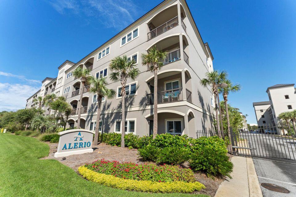 This is a rare opportunity to own a condominium directly across from The Gulf of Mexico in the gated Alerio Condominium complex. Constructed in 2015, this is one of the newer developments on Scenic Gulf Drive in Miramar Beach. The two-bedroom, two-bathroom offers a spacious kitchen with a comfortable living room that awaits your entertaining needs. In addition to being steps away from the sugar-white sands of the Gulf, the complex offers a well-appointed community pool, hot tub, and kids' water feature for hours of enjoyment. 
Living at the beach has never been easier. First, enjoy sun rises, then spend the day frolicking along the seashore and toast the sunset once the day is over. This fabulous investment opportunity is turn-key for a primary, secondary, or rental home. The unit has had one owner, and the owners are offering the unit furnished. Let this become your family's gathering place for weekends, holidays, and the summer.
