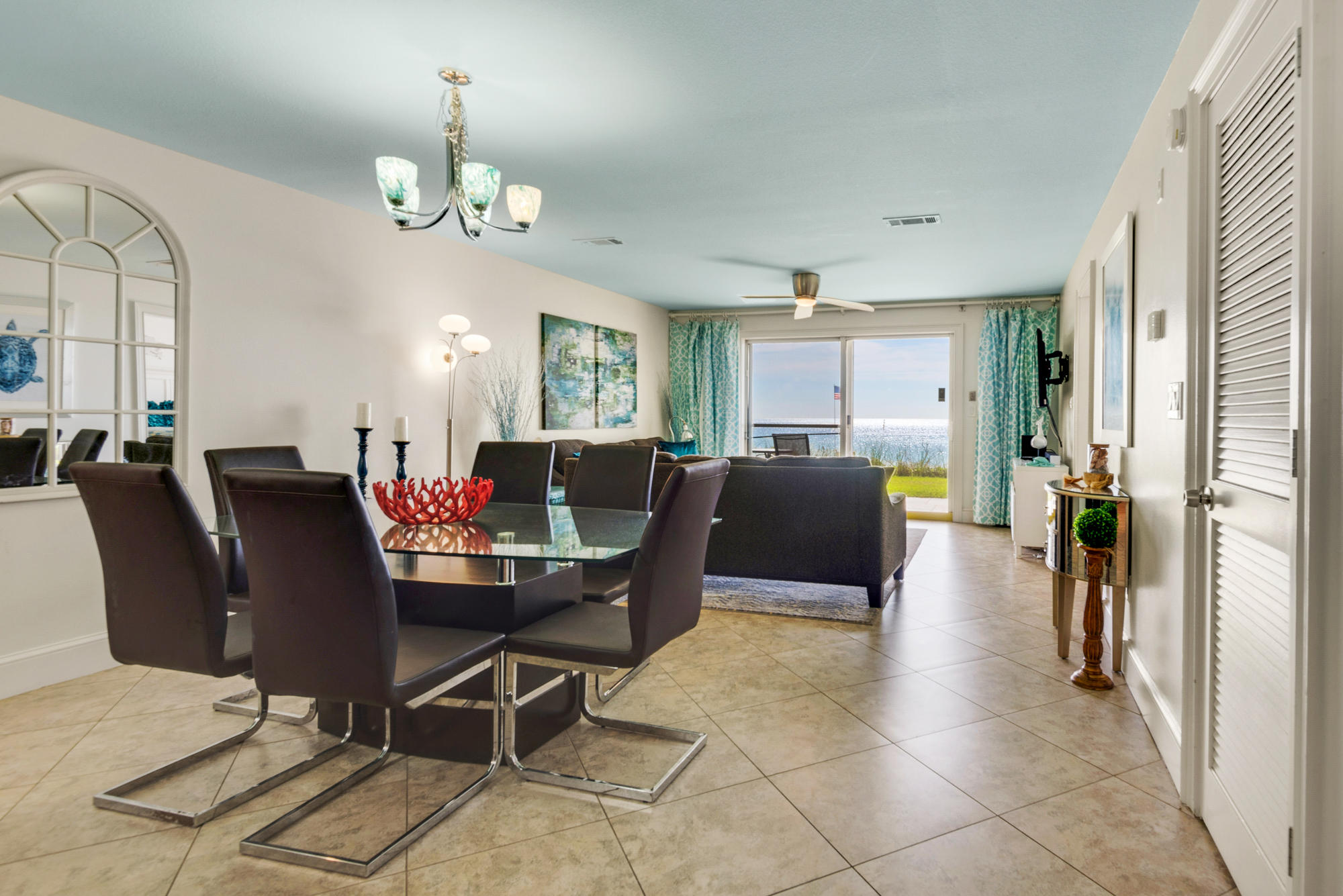 This TRUE GULF FRONT UNIT allows you to enjoy the Emerald Coast beach from your balcony. One of only a few GATED complexes on Old Hwy 98, this first floor unit, located at the west end of Crystal Beach, offers multiple conveniences. It is within minutes of shopping, restaurants, theaters, golf and more. Gross rental history: $55,169 for 2017; $58,005 for 2018; $4,857 for 2019 (with unit blocked Oct 13-Dec 15). Top producer unit in this on-site management complex. Updates include master bathroom totally remodeled floor, garden tub and shower. Frameless shower glass sets off this beautiful bathroom along with new cabinets, countertops and faucets. The 2nd bathroom has also been remodeled with new floor and wall tile along with cabinets, countertops and faucets. The kitchen has all Stainless appliances. The walkway tile on all 6 floors is currently being replaced.  Parking restrictions are 2 vehicles per unit.
Seller may participate in a 1031 Exchange.