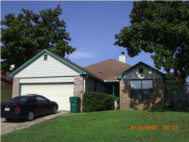 Darling and clean family home..split bedrooms, brick FP, tiled kitchen, covered patio and privacy fence. 1 small pet under 25 pounds accepted with prior owner approval and a non-refundable pet fee. No smoking. Showings by appointment only.