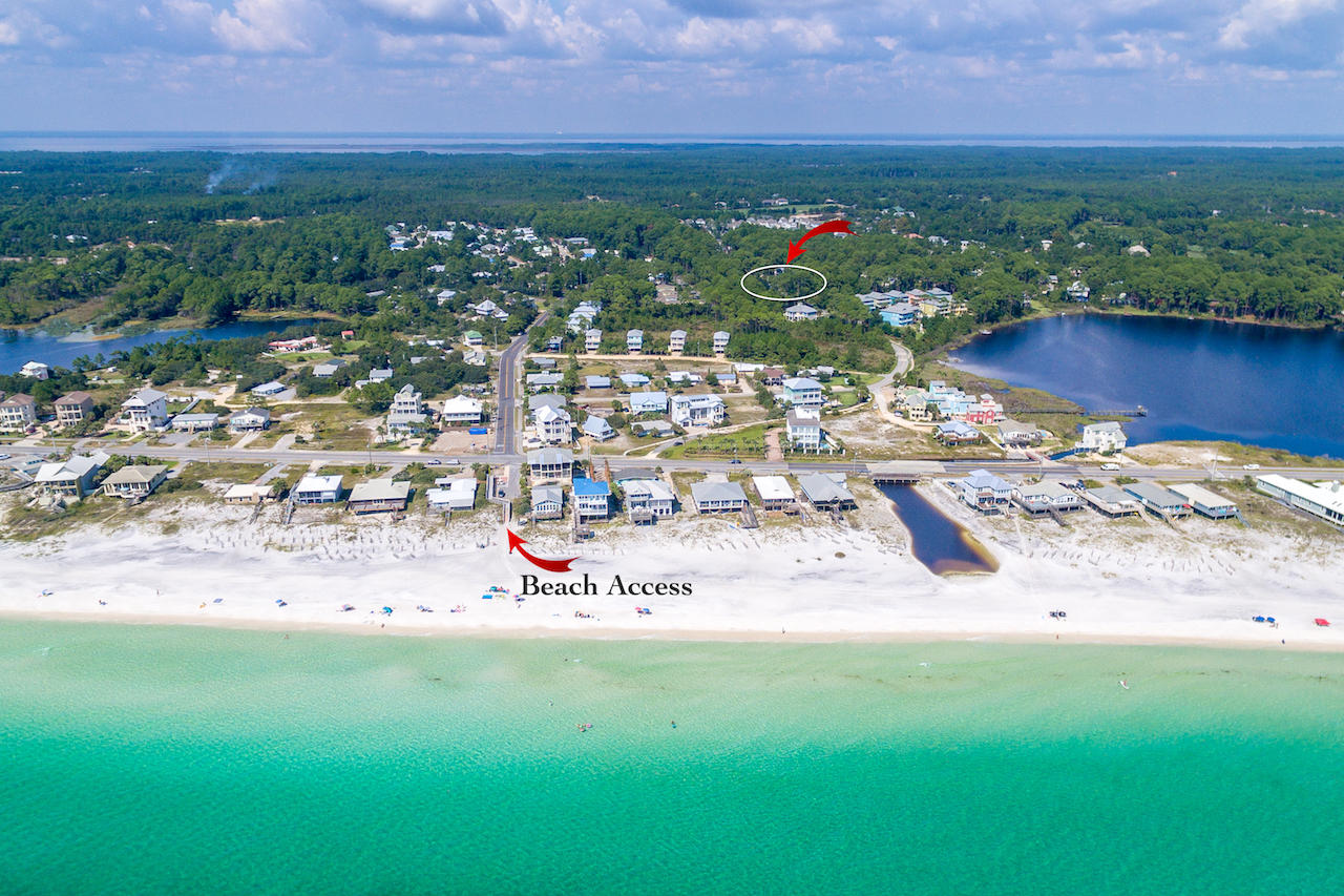 Build your home with possible views of Oyster Lake and the Gulf of Mexico. Dune Allen subdivision lot with no association fees. Within walking distance to Oyster Lake and Beach access.