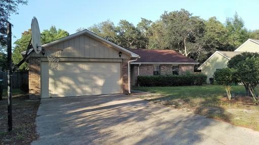 Ready for move in June 25th. Completely renovated three-bedroom two bath home in Bluewater Bay. Tile flooring trough out the living and wet areas of the home with newer carpet in bedrooms. U shaped renovated kitchen with newer cabinets, appliances, granite counter-tops, updated backsplash and lighting. The kitchen space also includes a breakfast nook and walk in laundry closet. Shady back yard with mature oak trees and workshop/shed that has power. A large two car garage complete the package. For your ease of mind, HVAC replaced in 2013, roof replaced in 2017, exterior and interior of home painted in 2017, carpet replaced in 2017. Pets require owner approval. There is no smoking allowed in the home. Call for your tour today.