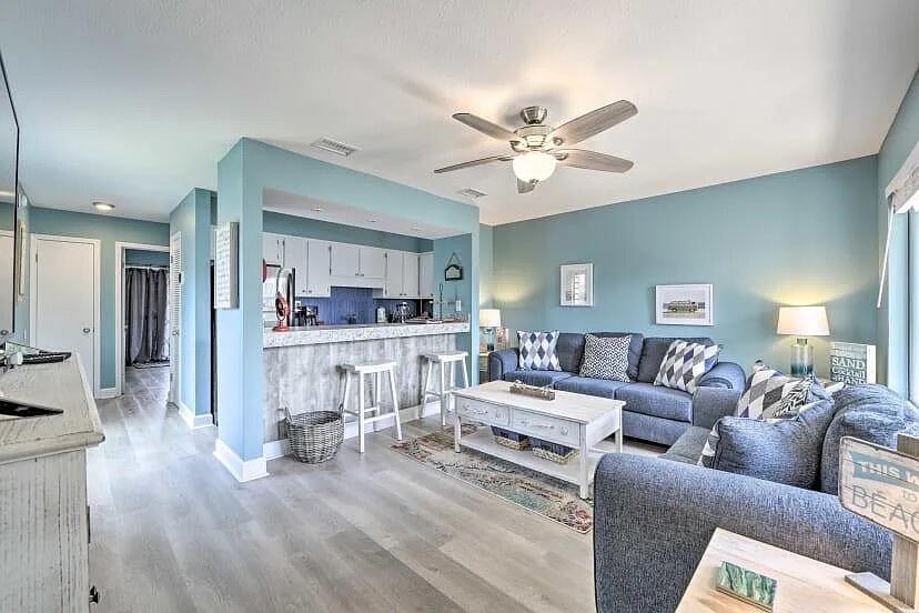 Freshly UPDATED! Highly sought after CORNER UNIT OVERLOOKING THE POOL! Only a few short steps to sugar white sand and sparkling emerald waters for a day at the beach.........or relax on your balcony with a cool drink......or take a relaxing dip in the pool. Total Relaxation is calling you in this perfect Beach Getaway! Sunswept amenities include a pool, clubhouse, easy beach access, laundry and BBQ grills and tables in a lush landscaped setting.