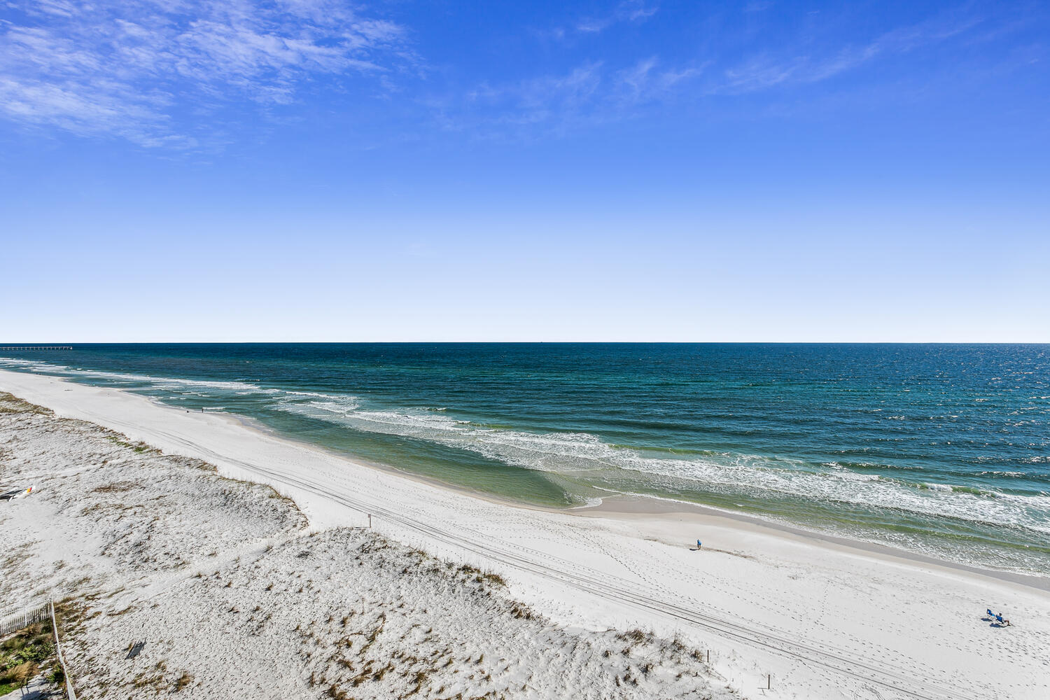 Here is your chance to own a gulf front condo in the sought after Sans Souci!! This unit features two oversized bedrooms, two bathrooms and comes fully furnished, along with a fully equipped kitchen. Beautiful new flooring throughout the unit along with a new HVAC and water heater. Relax to the sounds of the waves and enjoy watching the dolphins play in the emerald green waters of the gulf. Enjoy the beautiful pool and exercise room on the first floor. You are within walking distance to all of the beach restaurants. Pensacola Beach Dog Park is also within walking distance from your condo and the state park is just to the west of that. Sans Souci is gated and offers an on site maintenance person. Is it any wonder it's one of the best rental producing condos in Pensacola Beach? Schedule your showing today!!