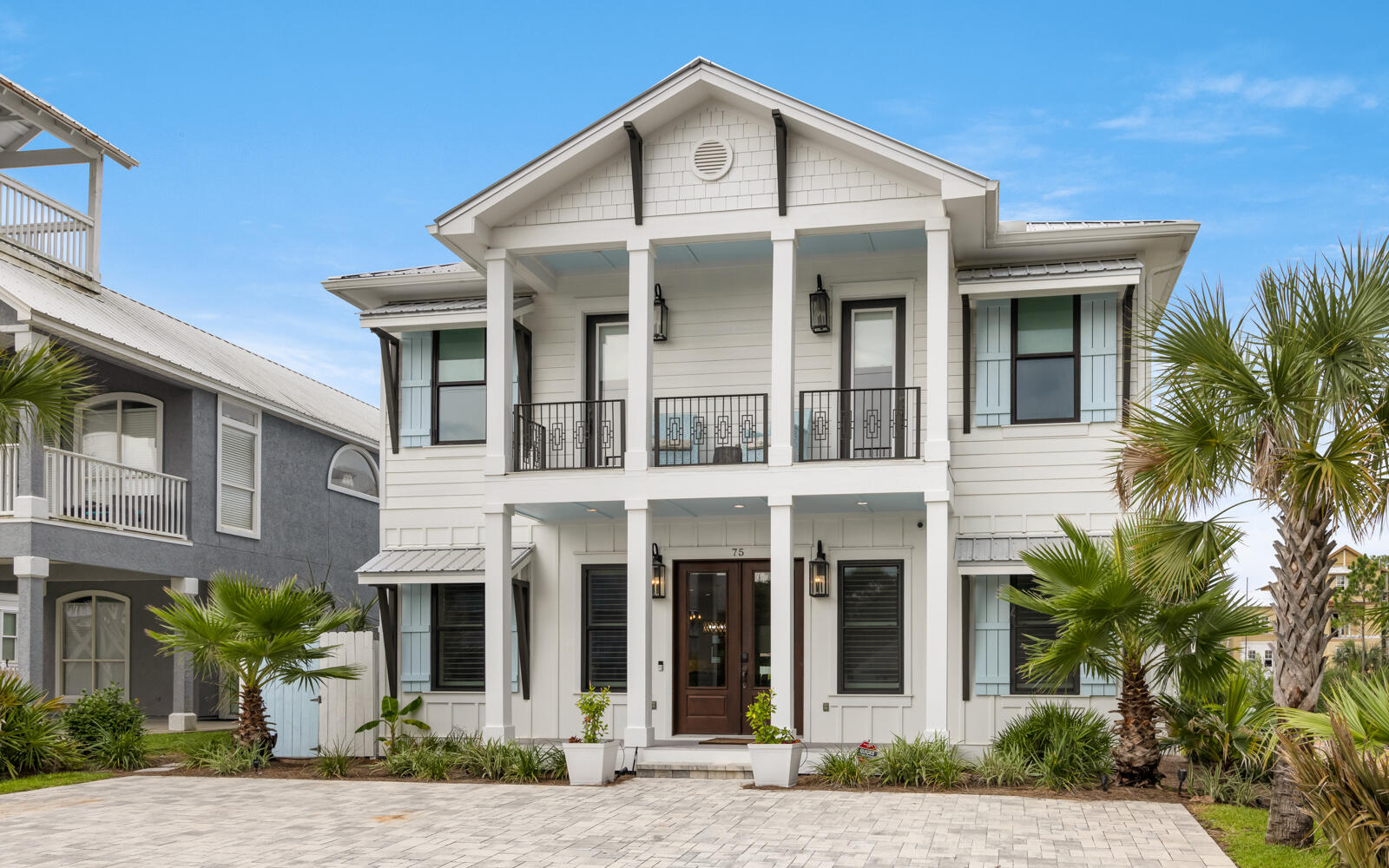 Steps from the sand in the heart of Seagrove! Villa Dolce is a beautifully designed 5BR/5.5BA coastal retreat just moments from Pelayo Public Beach Access. This custom home offers over 3,000 sq ft of light-filled living space, featuring an open-concept layout, chef's kitchen with quartz and granite countertops, premium appliances, and gas range. The main level includes a spacious primary suite, while upstairs offers four guest bedrooms with ensuite baths and a second living area. Enjoy your private outdoor oasis with heated pool and spa, covered porch, firepit, grill, outdoor dining, and lush landscaping. Close to 30A's best dining, shopping, and bike paths--ideal as a primary home, vacation getaway, or investment property.