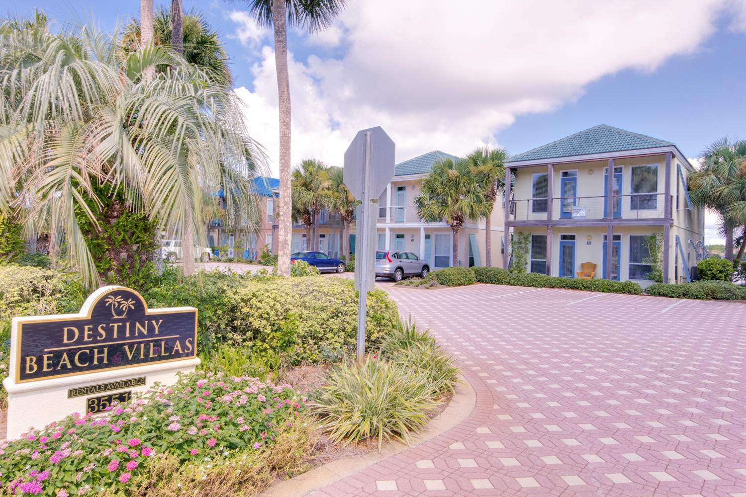 Rare opportunity to own one of the most versatile vacation investment properties in Destin. With a Rental Projection over $64k/yr, Destiny Beach Villa #24 gives you the choice between a 4 bedroom beach retreat or two 2 bed/2 bath rental machines. Located amongst the exclusive gated beach neighborhoods of Destiny, this Villa sits near a beach access tunnel that allows you to avoid crossing traffic. Enjoy an easy walk under the street to the gorgeous white sand beach then come home to views of the serene 4 Prong Lake. Whether you want to play on the beach, lounge by the pool, fish, golf, shop, eat, drink, or just lay low... you don't have far to go. The Mid-Bay Bridge, Destin Commons, Harborwalk Village, and even Silver Sands Outlet Mall are just minutes away. Call today for a private showin