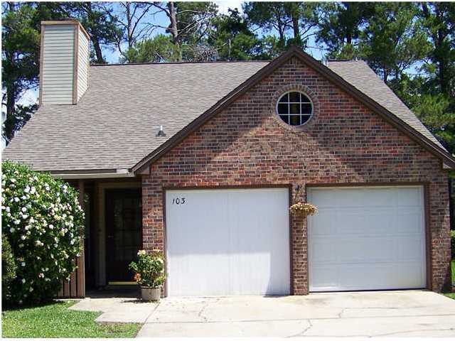 New wood floors in Living Room. Nice home in the heart of Bluewater Bay. Large living room with wood burning fireplace, master bedroom downstairs, screened-in porch and fenced back yard. Sorry, no pets allowed. All adults that live in home will need to fill out their own application & pay $35 fee each.