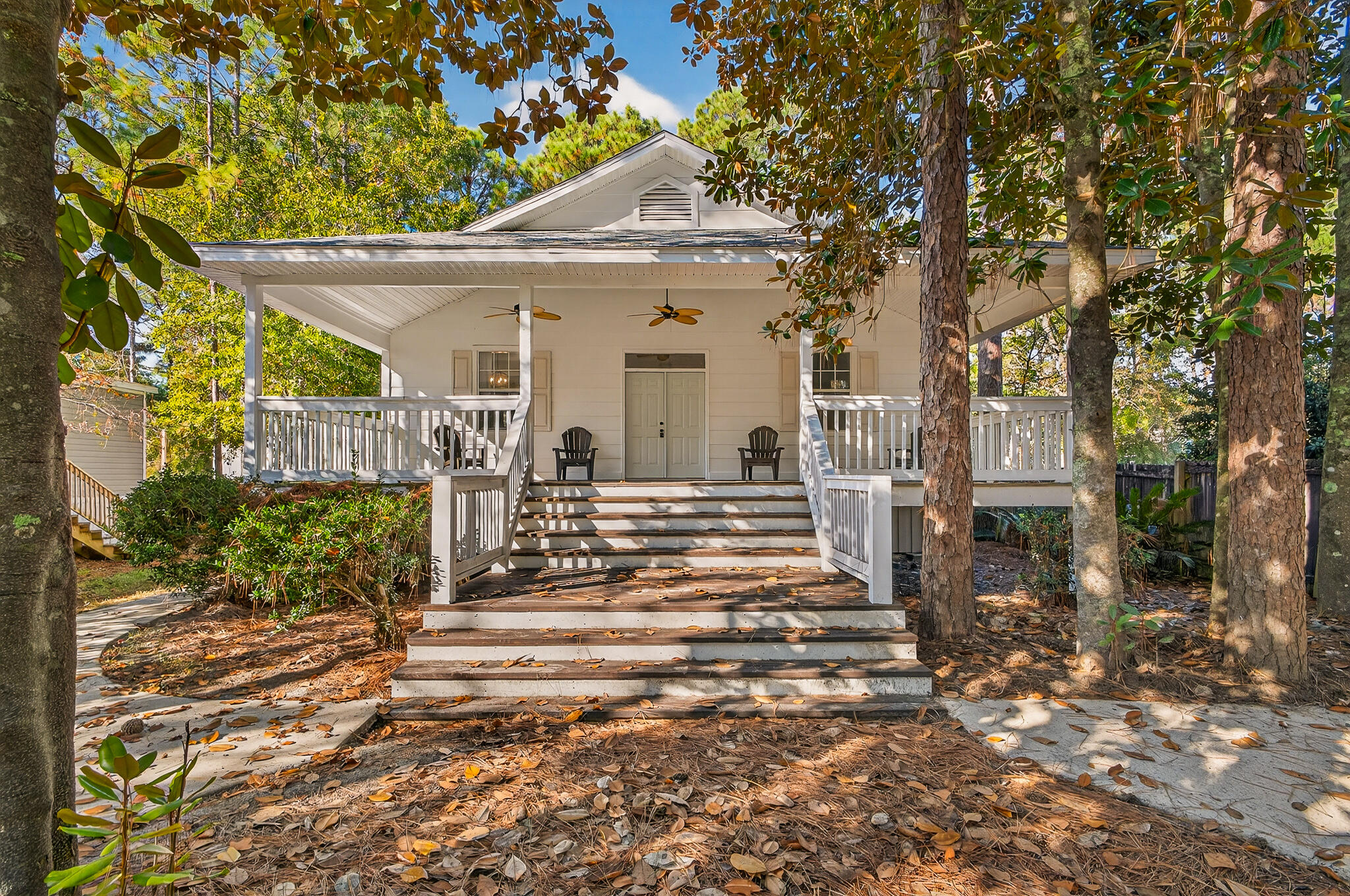 Stunning move-in ready 3 bedroom 1.5 bath cottage in desirable Santa Rosa Beach. This one-of-a-kind home features a massive front porch and wrap-around back porch, perfect for enjoying that Florida weather. As you walk in through the double doors you are greeted by an oversized foyer boasting tall ceilings and custom doors with glass accents. Formal dining space, spacious living room, plus an updated kitchen with breakfast bar. Two generously sized bedrooms and 1.5 baths can be found on the first floor, PLUS theres an additional bedroom loft, which would make an ideal office or additional sleeping area. With a new roof, updated flooring and lighting, fresh paint, and updated appliances,this one checks all of the boxes! Perfect for a family home, second home, or AirBN