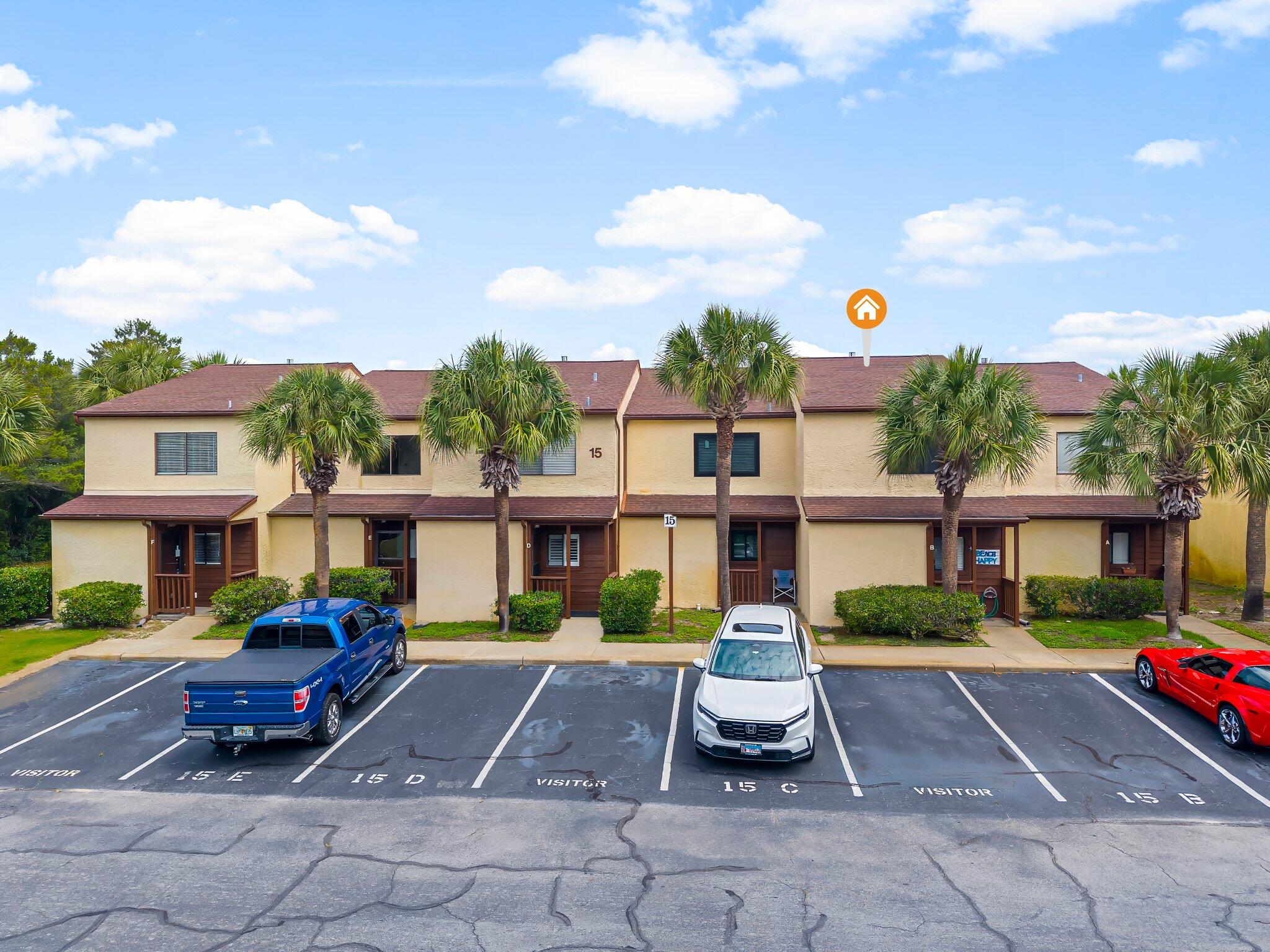 This beautifully updated residence at Beachwalk Resort offers an exceptional opportunity on the highly desirable West End of Panama City Beach. Thoughtfully upgraded for both style and long-term value, this 2-bedroom, 2-bathroom coastal retreat is truly move-in ready. Recent improvements include new countertops and flooring (2021), a fresh, modern interior paint palette, a brand-new HVAC system (2023), and a new roof--providing peace of mind and effortless ownership. The bright, open-concept layout creates a seamless flow between the kitchen and living spaces, perfect for entertaining or relaxing after a day at the beach.
Upstairs, the spacious primary suite features a private balcony--an ideal spot to enjoy morning coffee or unwind in the evening with coastal breezes.  Beachwalk Resort offers a community pool, shuffleboard courts, and convenient access to the sugar-white sands just moments away.
Ideally located near Pier Park, dining, shopping, and the scenic 30A corridor, this property combines privacy with accessibility. Whether you're looking for a vacation home, income-producing rental, or full-time residence, this one checks all the boxes. Currently one of the most competitively positioned updated units within the community, this is a standout opportunity for buyers seeking value on the West End. Schedule your private showing today. <
(