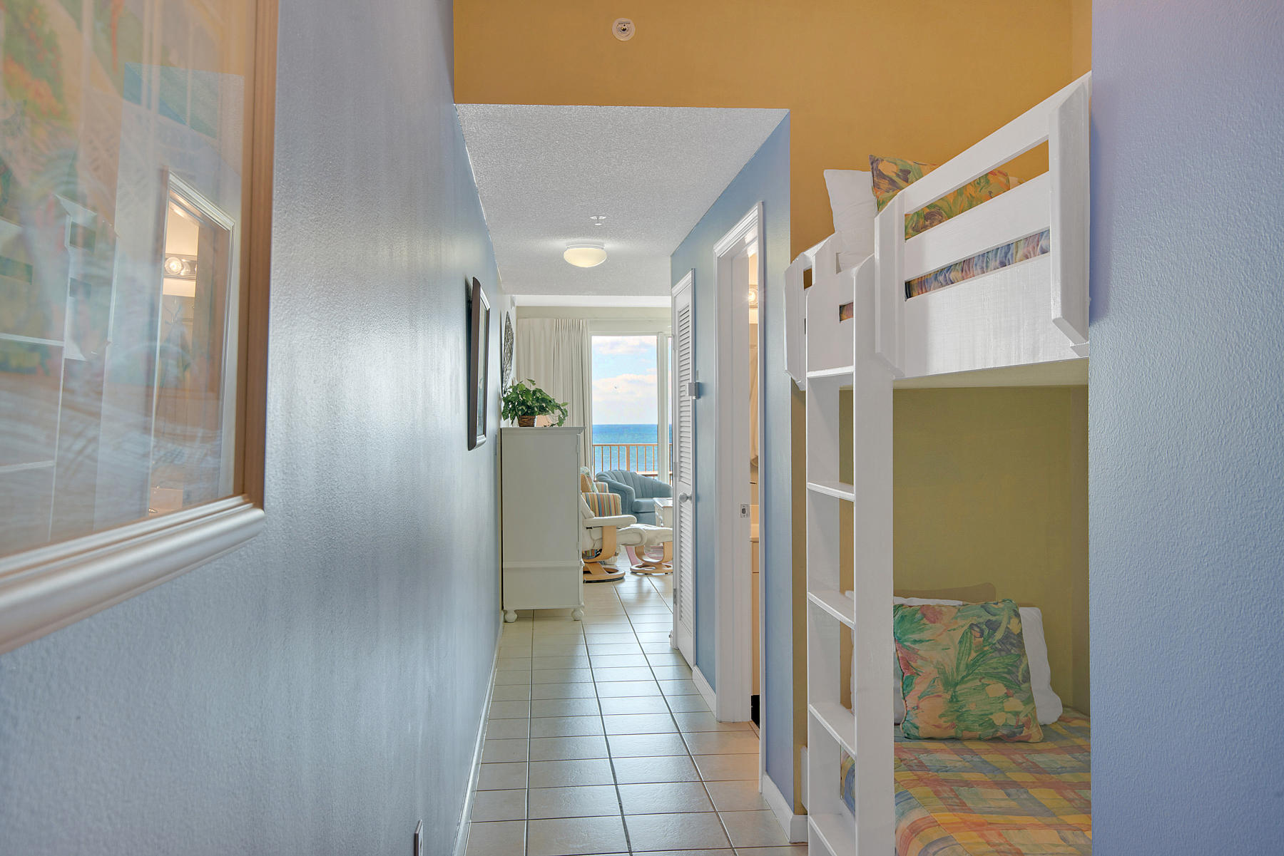 Light, Bright, Full of Coastal Colors, and in an Incredible Location!! Unlike the rest, this one has a extra wide open balcony. Put this one on the Top of your List with its awesome views, easy accessibility, great layout, and outstanding rental revenues! Add to thatan amenities list at Majestic Sun that is second to none. Owners and guests alike enjoy the ever popular heated indoor/outdoor pool, 18 hole golf course, fitness room, tennis, and 2000 feet of Beachfront access. This unit (being in the west building) affords wonderful sunset views, and is in close proximity to The Whales Tail for fun in the sun, and a great breakfast, lunch or drinks directly on the beach overlooking The blue/green waters of the gulf and sugar white sands. **Please be sure to check out the virtua