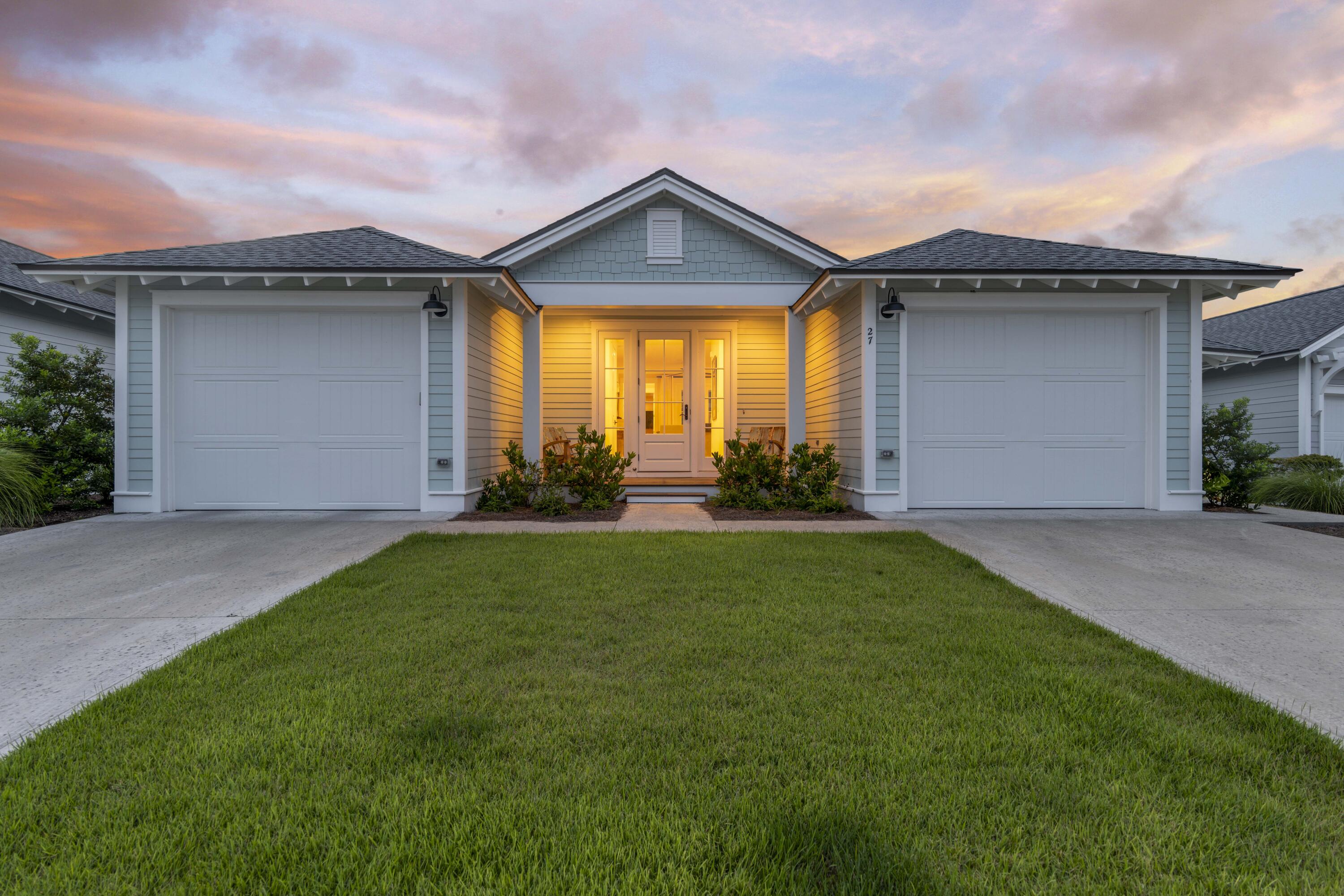 This Romair home based off the Eastport floor plan was designed for maximum functionality and natural light with multiple French doors and a custom casita in the back creating a courtyard atmosphere with a pool and hot tub. The 4 bedroom 4 bathroom (all en suite) Florida cottage features quartz countertops in the kitchen, Carrera marble and tile in the bathrooms, LVP floors throughout, two primary suites, and two attached single-car garages. At this charming property, you will find custom lighting, linen curtains, bamboo window treatments, wired sound, ceiling fans, Bosch appliances, a gas grill hookup, and an outdoor shower. This would make a great primary residence, second home, or rental property in this highly sought after St. Joe community of Watersound Origins. Watersound Origins is just minutes from the white sand beaches and all the world-class dining, upscale shopping, and other fun entertainment the renowned 30A area has to offer just 2 miles south. This home is in the charming Stillwater community within Watersound Origins and has great curb appeal with serene pond views from the front porch.

Watersound Origins is more than just a community, it's a lifestyle. Homeowners have access to an impressive collection of amenities including a resort style pool, Origins Golf Course (unlimited for residence plus cart fee if applicable), fitness center, tennis & pickleball courts, footgolf, event lawns, walking trails, playground, basketball court, and a dock on Lake Powell. Lake Powell is one of the largest coastal dune lakes in Florida which are extremely rare worldwide; in the US they only occur along the Gulf Coast. Kayak or paddle board on Lake Powell and experience a unique ecosystem that is only available to approximately 11 locations in the world! Just 2.5 miles away from the home is Inlet Beach Regional Access, the largest public beach access in Walton County, so you can be on the white sand beaches along the emerald waters of the Gulf of Mexico in just 5 minutes! The Watersound Town Center is located at the entrance to the community bordering Hwy 98 and is the future home of a Publix which is estimated to be completed in September and currently hosts a Farmer's Market at the Pavilion on Saturdays offering fresh produce, artisanal foods, and local artists. This is an amazing opportunity to own a beautiful Florida cottage to use as a primary residence or second home within one of the most desirable communities on the Emerald Coast!

Long term rental projections are between $5000-$5500 a month.
