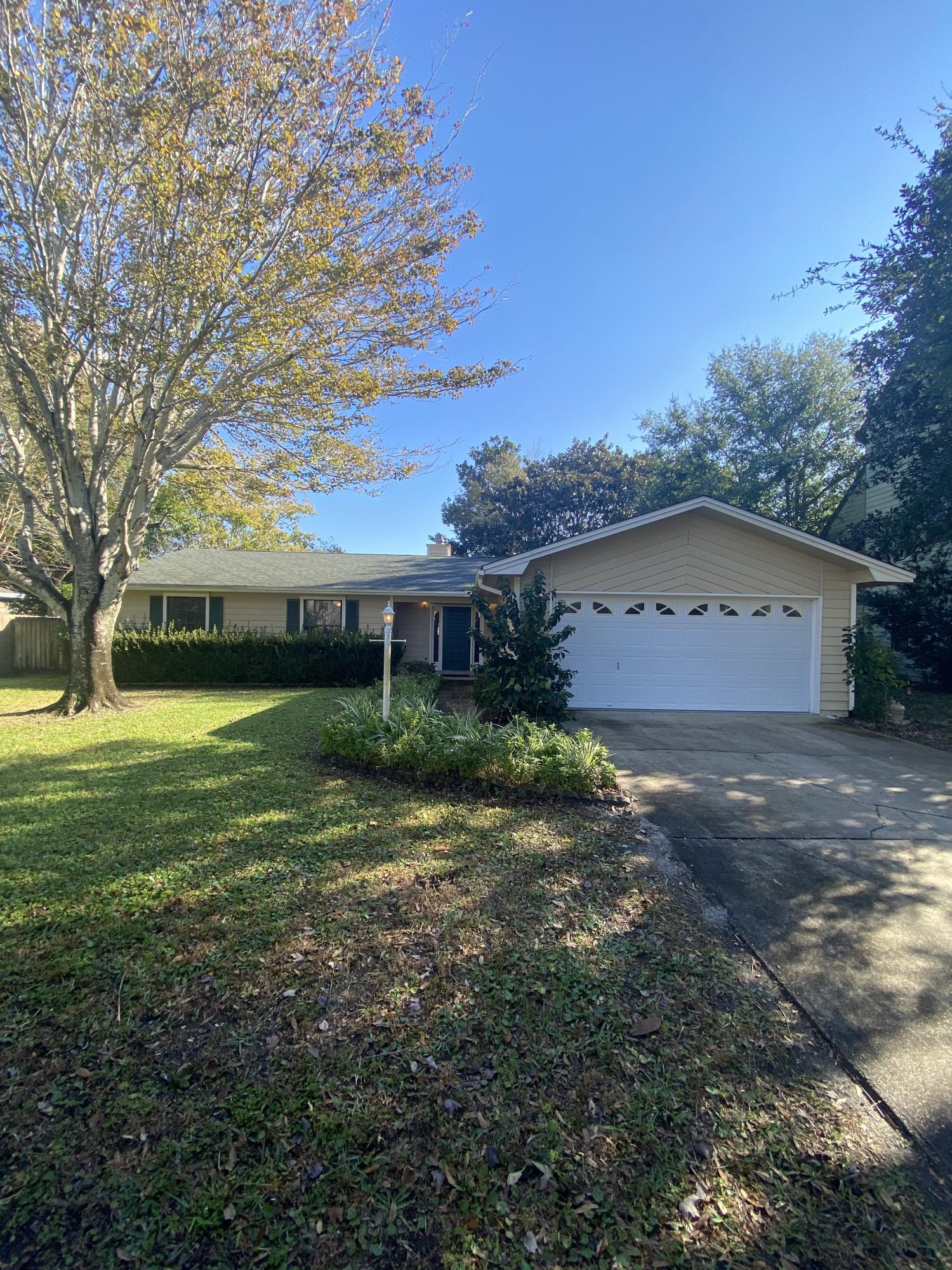 Located in the desirable Kell-Aire Neighborhood this 3 bedroom 2 bath single family home with 2 car garage and fenced back yard. Close to everything Destin has to offer. Freshly painted and new carpet in the bedrooms. Don't spend weekends worrying about the yard because lawn service is included.