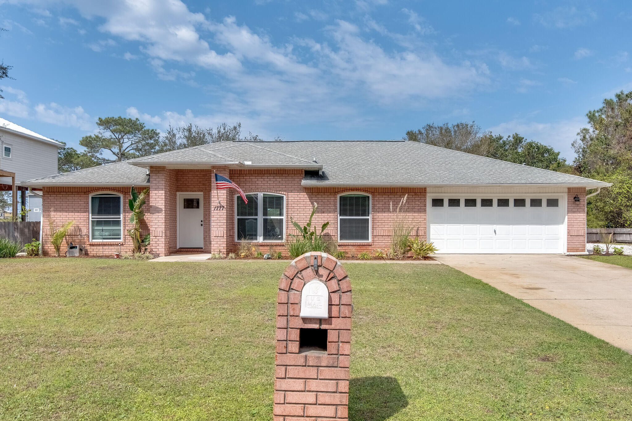 Welcome to to your waterview home! When you enter you can see all the upgrades that have been done and how well this home has been taken care of. The house features a huge, open entertaining/living area with vaulted ceilings plus new tile floors, new windows, ceiling fans, blinds and paint throughout . The living room opens up to a chef's kitchen with gas stove, range hood, brand new refrigerator and brand new dishwasher, new sink, and new countertop. All 3 of the bedrooms are spacious, especially the Mater bedroom. The Master Bathroom features a gorgeous tiled shower with 2 shower heads, new tile floor, new vanity and new lighting. Guest bathroom has new sink, new lighting and new tile floors. You just need to come see this home so you can see all the upgrades. Enjoy the large, oversized driveway with storage for your boat or jet skis. Your fenced in back yard features a big open patio and new oversized above ground pool with views of the Sound. Don't forget about the new workshop to store all your toys and projects. You will have hours of fun in this big backyard. You can take a short stroll down the street leads you to two beach/water access points. Close to the Hurlburt, Eglin and Navarre Beach. Come see this wonderful home today!