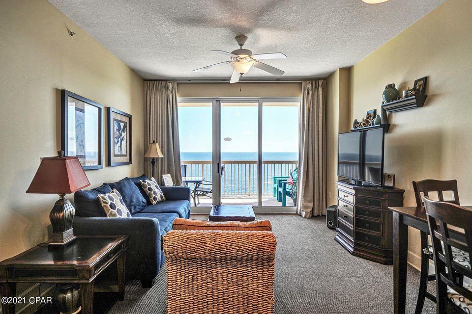 : This floorplan features a Gulf Front Master Bedroom and a Large Bunk Room (rents like a 2 bedroom), and 2 Full Baths. Open floorplan allows for
fabulous Gulf and sunset views from balcony, living room, dining room, kitchen, & master suite providing the ultimate alfresco living and entertaining environment!.
Tastefully decorated and will convey fully furnished and rental ready. EXCELLENT RENTAL INCOME POTENTIAL (sleeps 6). Enjoy the good life at Sunrise
Beach! Sunrise has two pools and two hot tubs. One of the outdoor pools is heated in the winter, so you can swim year round. FOUR HIGH-SPEED ELEVATORS
serve 221 condos which is one of the best ratio of elevator/condo on the beach. Also, PARKING IS UNDER THE BUILDING, no long walk-over every time you
park.