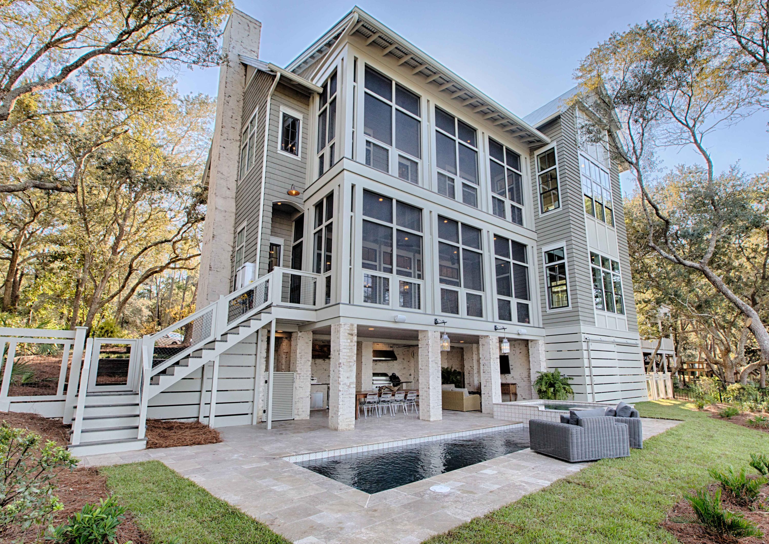 Gorgeous views, unparalleled details and astonishing architecture exemplify this one-of-a-kind waterfront home. Ideally situated on beautiful Lake Powell, this custom designed home creates the perfect haven for the unspoiled lifestyle. Located in coastal Inlet Beach, this property offers swift walkable access the luxury dining, shopping and entertainment of Rosemary Beach, 30Avenue and Alys Beach. Future homeowners will relish the unique lifestyle of Coastal Dune Lake living.  Enjoy beach access via boating from the private dock; world-class inshore and offshore fishing from the home; and access to endless watersports. Custom hand-crafted design elements throughout the home create a cultured living experience. The home creates a harmonious combination of outdoor and indoor living. A well-designed floor plan creates a home to live easily, as well as to entertain either intimate or large gatherings. The well-thought-out floor plan offers 5 bedrooms, 4 full bathrooms and 1 half bathroom. Features of the home include a large open concept living room; chef's kitchen showcasing Wolf and Sub-Zero appliances; Scullery boasting a Wolf coffee system, microwave drawer, 2nd Asko dishwasher and Sub-Zero ice machine; custom selected tile and lighting; and so much more! Do not miss the opportunity to view this truly one-of-a-kind property.