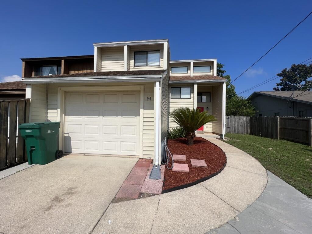 Two story end unit townhome and within minutes to Eglin AFB or back gate of Hurlburt Field! You will love the openness of the main living area with vaulted ceilings. LVP flooring on lower level & stairs, carpet in bedrooms. Sky light in the upstairs bathroom - lots of natural light. Home has a fireplace but it is not usable.  You can decorate with candles. All Coastal Realty Services residents are enrolled in the Resident Benefits Package (RBP) which includes renters insurance, HVAC air filter delivery (for applicable properties) and our best-in-class resident rewards program, and much more! More details upon application. Visit our website to schedule a showing: coastalrealtyservices.com