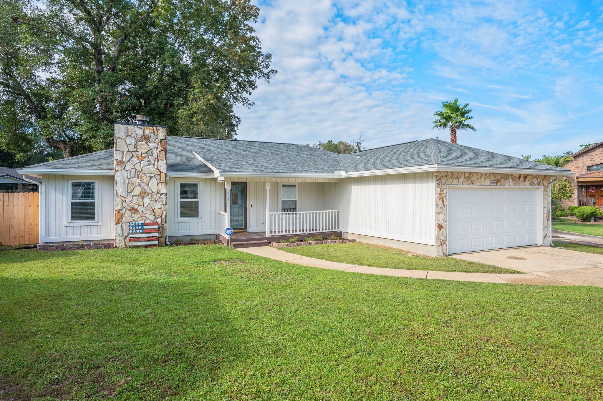 Tucked away on a quiet cul-de-sac, this beautifully updated 3-bedroom, 2-bath home with an office offers both comfort and convenience—just minutes from the Emerald Coast beaches, local shopping centers, and an easy commute to Eglin AFB and Duke Field.

Step inside to find a light and welcoming interior with fresh paint (2025), updated vinyl flooring (2025), and modern fixtures throughout. The kitchen remodel (2022-2023) blends style and function with dark shaker cabinets, granite counters, stainless steel appliances, shiplap accents, and a new microwave. Both bathrooms have been tastefully upgraded, including a full remodel in 2024 and fresh updates in 2025.

The primary suite offers a private retreat with patio access and a spacious walk-in closet. Outside, enjoy the large deck (2022)perfect for entertainingalong with a fenced backyard, 50-amp RV plug, and no HOA restrictions. Not to mention a very large lot for the area. 

This home has been thoughtfully maintained with big-ticket upgrades already done:

Roof, AC, Gas Heat, and Gas Water Heater (2022)

Windows & Gutters (2023)

Updated bathrooms, light fixtures, and laundry room with shiplap

New paint and flooring (2025)

Upgraded electrical panel breakers

No popcorn ceilings. 

With its prime location, modern updates, and a 4.875% assumable VA loan (for qualified buyers), this home is move-in ready and full of value.