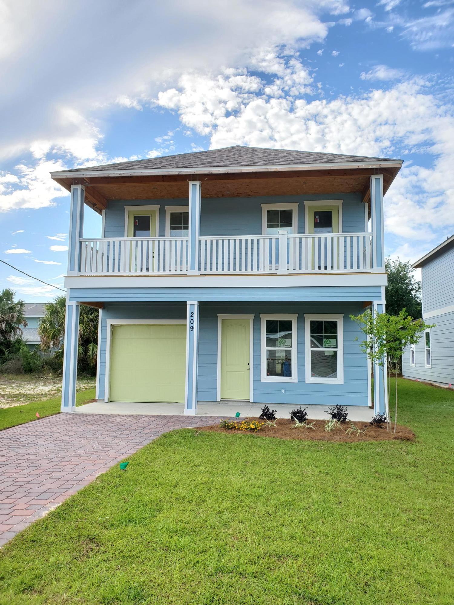 NEW CONSTRUCTION!! WEST END PANAMA CITY BEACH!! Location, Location - One Block North of The Gulf of Mexico with Gulf Views from the 2nd Story Porches. This beautiful 4 Bedroom, 3.5 Bath New Construction Home features 9/10 Foot Ceilings...10Ft First Floor and 9ft 2nd Floor. 2 Master Bedrooms. The Kitchen has All Wood Cabinets with Soft-Close Doors and Drawers, Granite Counter Tops with under Mount Sinks, Breakfast Island and Whirlpool or Maytag Stainless Appliances. Some of the Standard Features include: Tremendous Master Walk-In ''Step Down'' Shower, 8ft Interior Doors, Crown Molding, Paver Driveways, Upgraded Carpet and Pad, 14 SEER Heat Pumps, LOW E Double Paned Windows, Spray Foam Attics and Insulated Garages. Put this wonderful New Home at the Top of your List of Places to See