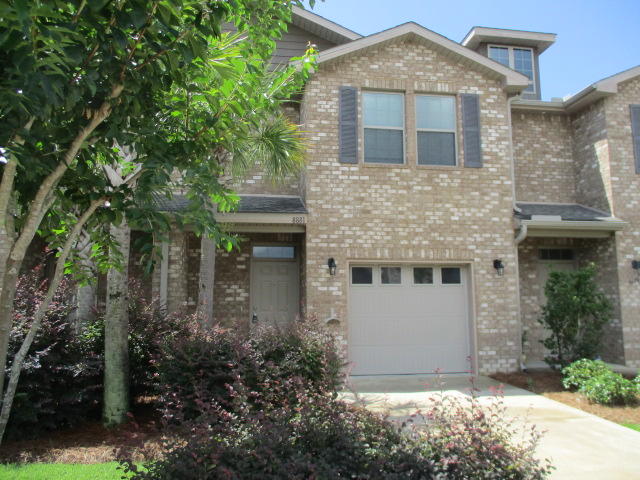 Bright, spacious. Short drive to Navarre Beach! Nestled in the super-popular Reserve Pointe community – you will love the easy commute to Hurlburt Field AFB and the sparkling white sands of Navarre Beach. Full of amenities, a community pool, cabana and playground All brick townhome 3bdrm, 2.5bath .Great floor plan open concept- the kitchen, dining, and living areas all open to each other. Fenced backyard for privacy. The master has a walk in closet, double vanities and separate shower.  Laundry Hook ups are located upstairs between the bedrooms.  Nice sized one car garage .There are no pets allowed at this unit