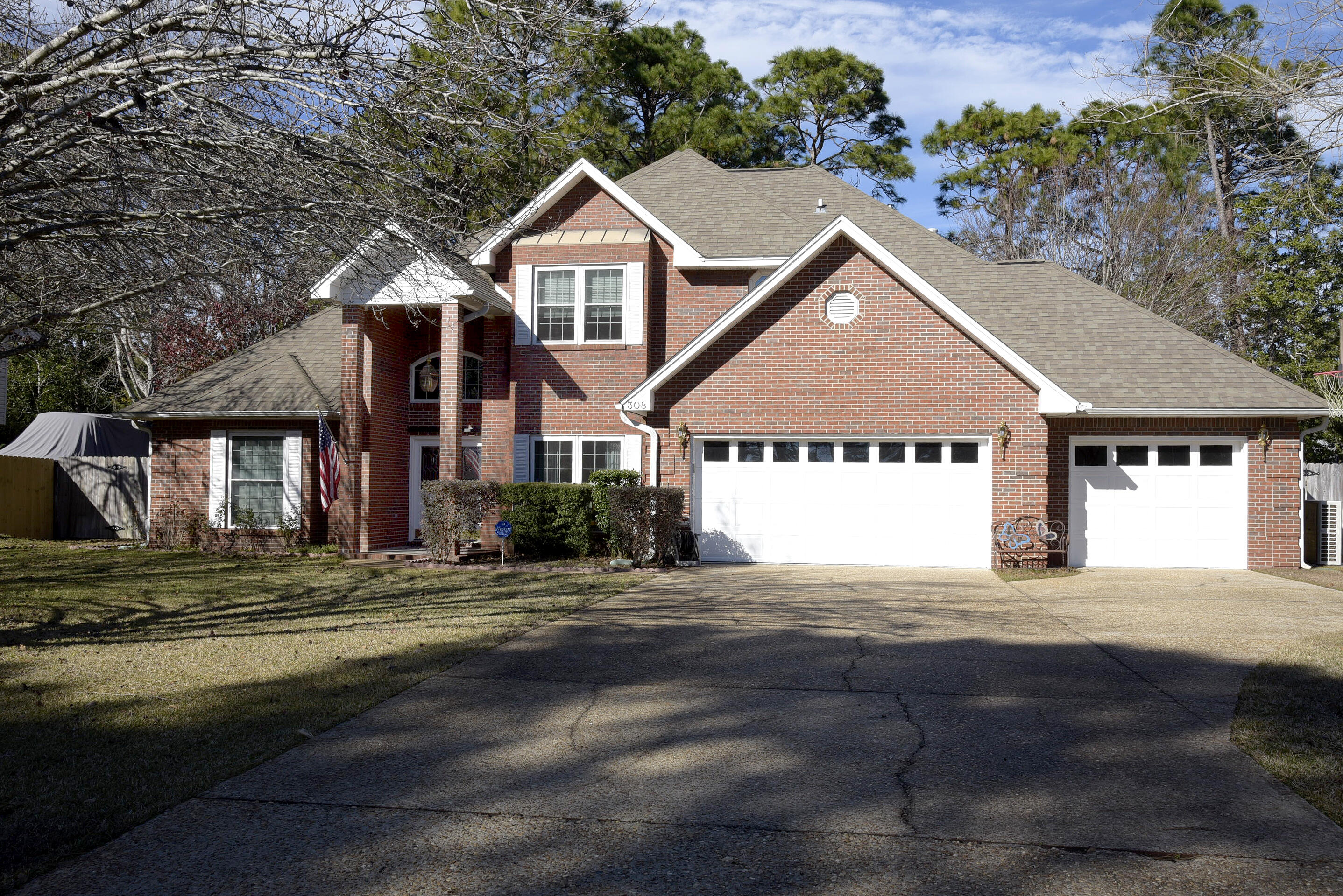 Come see this beautiful four bedroom home in Dana Pointe! Open House on Sunday, January 30 from 1-3 p.m. Dana Pointe has deeded water access to the boat dock and launch and you can enjoy the pavilion in the private neighborhood park. Entering the home you'll notice the dramatic high ceilings, open staircase and huge windows in the living room with a beautiful view of the screen enclosed 18 x 36 heated gunite pool and hot tub. A formal dining room accommodates large furniture. The open concept kitchen with stainless appliances, gas range and pantry leads to a family room also overlooking the pool area.  A large first floor master suite with walk-in closet, en suite bath with whirlpool tub and separate shower add to the ambiance of this home. Upstairs you'll find three additional bedrooms plus a cozy space that could be used as a second office, exercise room, game room or other purpose important to you. The large fully fenced backyard is truly paradise. In addition to the large heated and enclosed pool, hot tub and lanai areas accommodating patio furniture which the owner will leave with the house, you'll find both manicured grass and also a natural area with tropical plants, bird feeders, etc.  The perfect place to unwind and enjoy nature is right in your backyard! Important features adding value to the home   include four bedrooms PLUS an office, multiple living areas, a WALK-IN ATTIC, three car garage, new high impact windows throughout the home and hurricane shutters for the double front doors, gas fireplace in family room, 3 HVAC systems - one downstairs (2019), one upstairs(not sure of age but we think 2009) plus a split (2021) for upstairs rooms, HWH 2019, and pool screens replaced 2021,  Owner currently has an annual termite contract with Florida Pest Control and the roof is 2004. Flood insurance is required. Most of the furniture in the home, including a beautiful player baby grand piano is for sale.