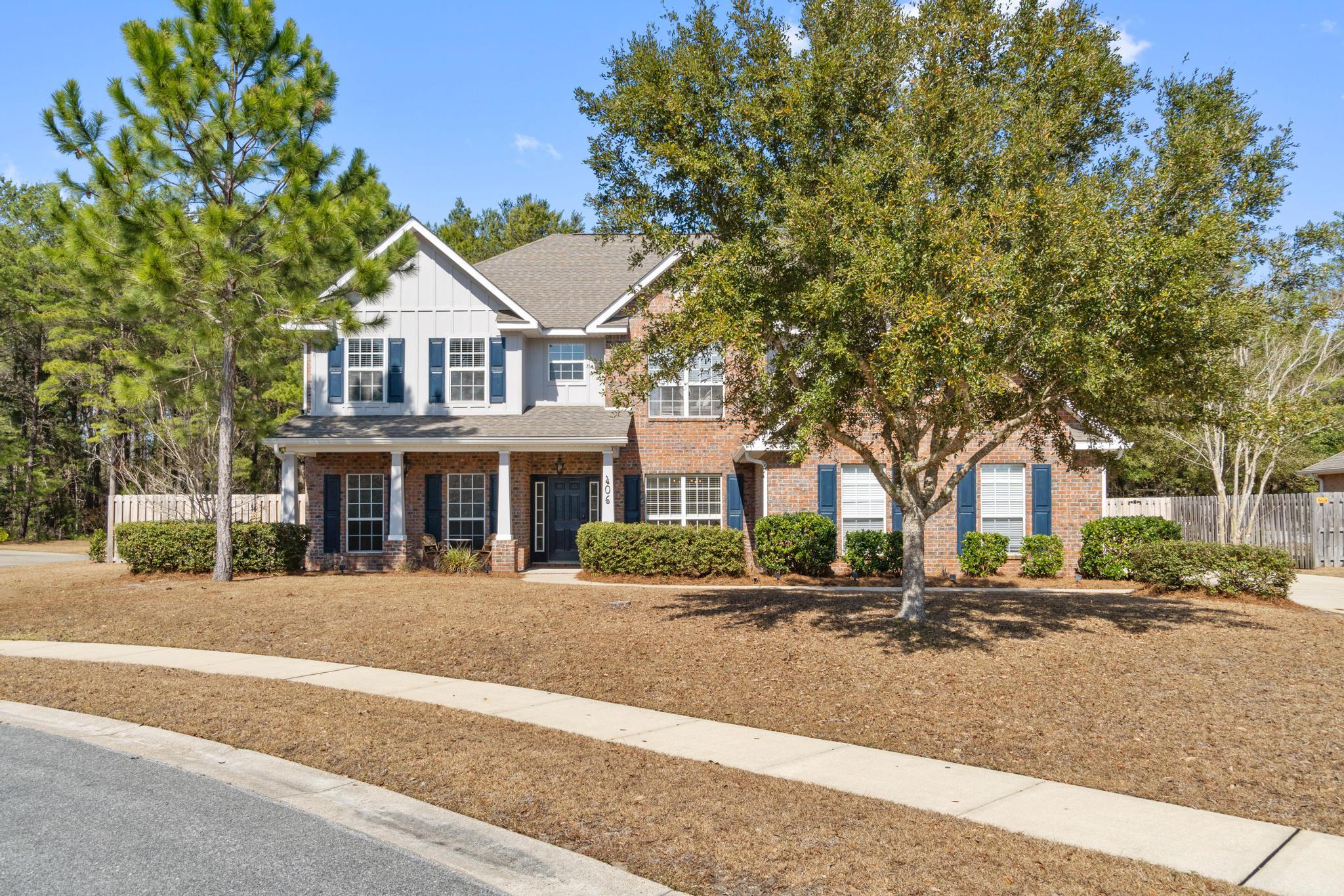 ACCEPTING BACK UP OFFERS.  **Open House 3/6 10-2pm**
This beautifully maintained home has 4416 square feet of options. 6 bedrooms, 4 full bathrooms, and a jumbo bonus room upstairs that could be a second living room, playroom, craft room, or huge office....the possibilities are endless. New LVP flooring throughout the downstairs replaces the old original floors.  Custom shelving surround the fireplace which has been updated with a gorgeous pecky cypress mantel.  The premium lot backs on to woods and is enclosed with new privacy fence on the sides and metal fence on the rear providing a private and relaxing backyard with plenty of room for future additions like a pool!  2 car garage offers plenty of storage and the oversized 8 space driveway plenty of parking.