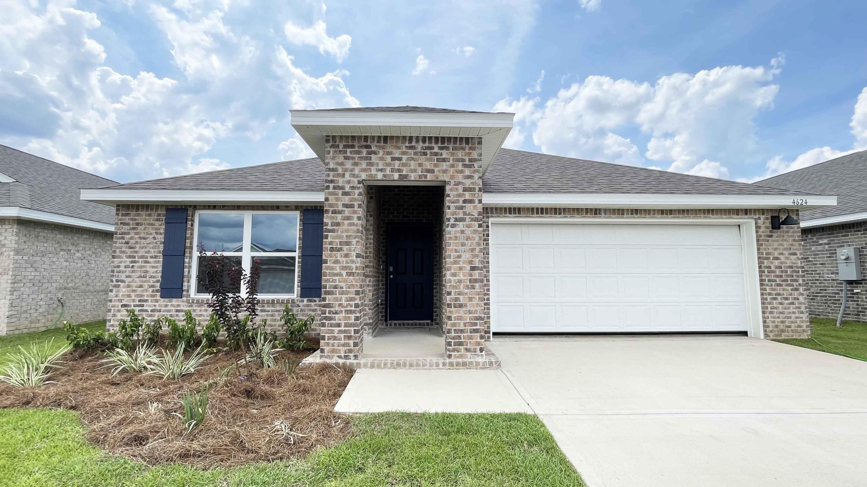 NEW PHASE, NEW CONSTRUCTION, in PATRIOT RIDGE with a Community POOL, Cabana, sidewalks, underground utilities. The 'Cali' one of our most popular plans with: 4 beds, 2 baths, covered back patio & 2 car garage. FABULOUS Open Design for relaxed living. Well-designed kitchen, Quartz countertops, Stainless appliances, Lg. Island bar, smooth top range, built in microwave, quiet dishwasher. Stunning wood-look flooring, PLUSH carpet in the bedrooms & the Smart Home 'Connect' System includes several awesome convenient devices. Bedroom 1 & adjoining bath provide a lg. walk-in closet, lg. linen closet, beautiful double vanity sinks, separate tub & shower. Stylish home, GREAT curb appeal, and easy drive to the airport, military base, beaches at Ft. Walton, Destin area & just minutes to golfing.
