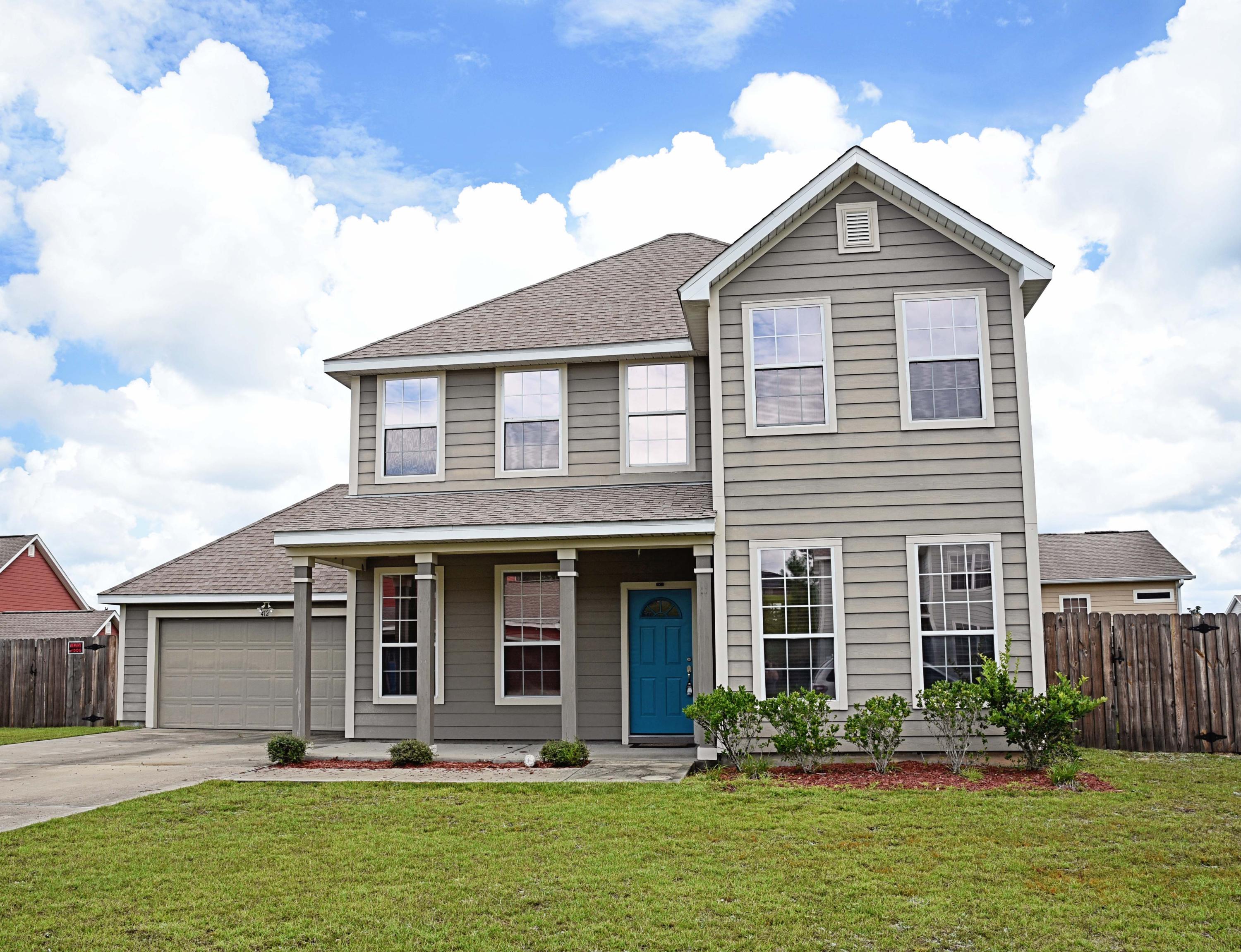 Wow! This home is better than new!Freshly painted and including many upgrades such as STAINLESS appliances, GRANITE, NEST thermostats, SUN ROOM, fully FENCED yard and a large deck with gate that can be closed to keep kids/pets contained! Add in lots of windows and a kitchen that looks out to the family room and sun room and this might be the perfect floor plan for a family. The convenience of an upstairs laundry room will mean no more lugging baskets up and down the stairs, and the large master bedroom and bath are just what every buyer wants.Imagine sitting on your cozy front porch and enjoying the beautiful and popular Sandy Ridge Estates neighborhood in south Crestview. Close to bases,shopping and restaurants, this home is in move in condition. You will want to see this one soon!