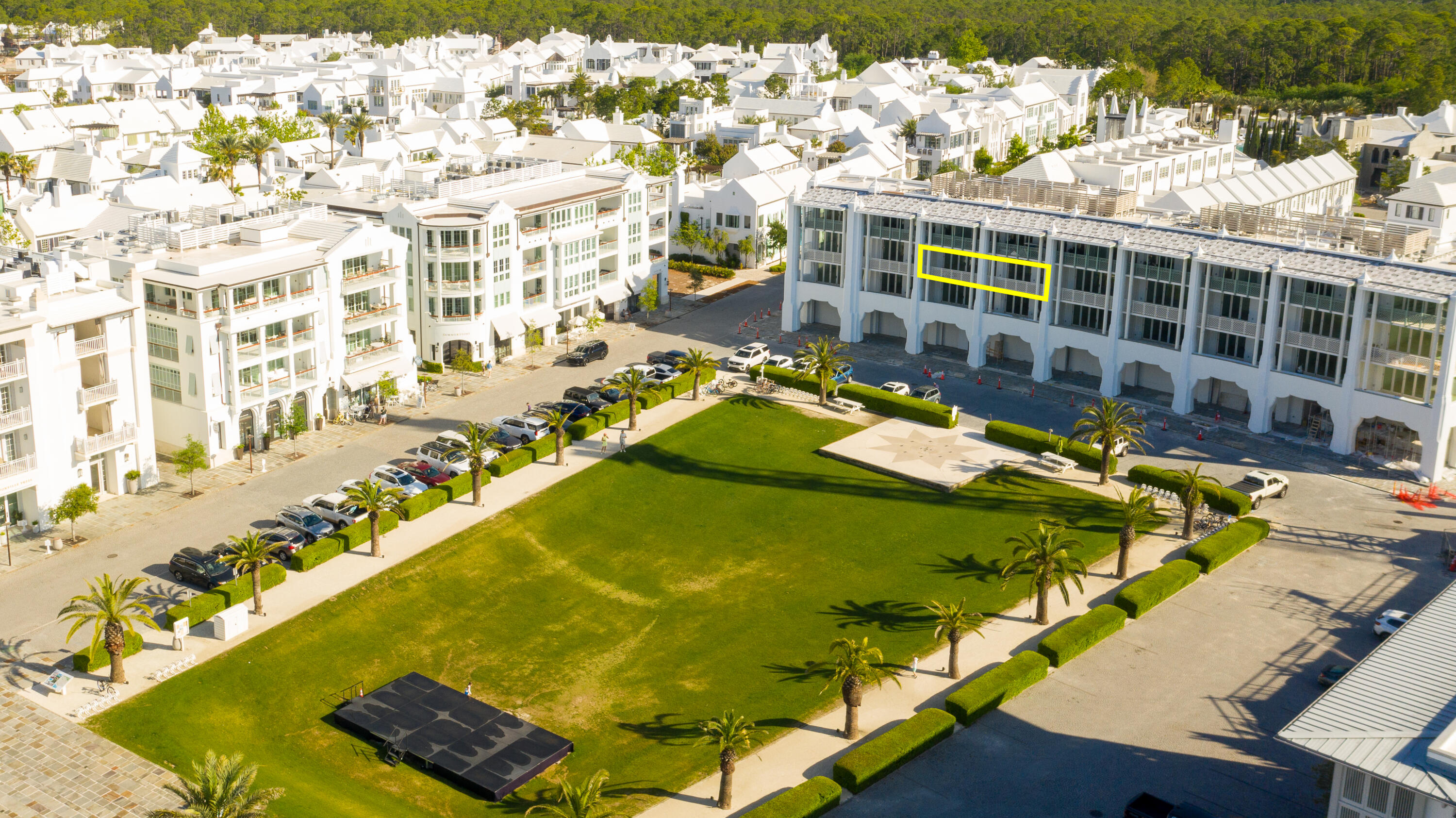Welcome to The Della, a remarkable opportunity in the heart of Alys Beach! Unit 303 presents a captivating southern panorama akin to exclusive Box Seats in a grand theater. Positioned at the center of the building, this residence offers unparalleled vistas encompassing the amphitheater, Beach Club, and the mesmerizing emerald-green waters of the Gulf. Designed by award winning architects, Moule & Polyzoides, the finesse of The Della is characterized by exquisite details, including graceful curves and delicate pearl insets that effortlessly capture and reflect the soft, dreamy ambiance of the surroundings. This refined residence is comprised of four stories, two elevators, and two private courtyards adorned with tranquil fountains for a serene place to retreat.
Step inside to discover a cohesive interior design featuring smooth plaster walls synonymous with the distinctive Alys Beach style. The living and kitchen area serves as the focal point, offering an expansive wall of folding bay doors that unveil breathtaking views and seamlessly extend onto the oversized, shaded private patio - an idyllic setting for al fresco dining and entertaining.
Accommodations are equally impressive. The primary ensuite and guest rooms have wooden flooring and glass folding doors that span the length of the room, inviting in abundant natural light and framing the picturesque vistas beyond. Thoughtful touches abound, including twelve-inch baseboards and top-of-the-line Subzero and Wolf kitchen appliances, ensuring elegance and functionality.
Moreover, this residence has modern conveniences to elevate your lifestyle, including a built-in dehumidifier that detects leaks, providing peace of mind and added security. On the ground level, residents will find private beach lockers and a package concierge lock box offering convenience and ease for all their needs.
Embark on a journey of refined coastal living at The Della, where every detail has been meticulously crafted to offer a harmonious blend of luxury, comfort, and sophistication. Don't miss this unparalleled opportunity to experience the epitome of Alys Beach living.
