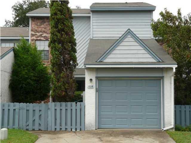 Short Sale. Gorgeous home with perfect front and back yard and community pool. Monthly fee includes pool maintenance, yard maintenance(outside your own fenced area) and exterior building maintenance. Home has Stainless steel appliances. Brick Fireplace with raised hearth. Wonderful large windows overlooking back covered porch/yard and fenced front yard. This home has a nice laundry room and garage !! The entire complex is well cared for and a pleasure to come home to. Do not miss seeing this wonderful home!