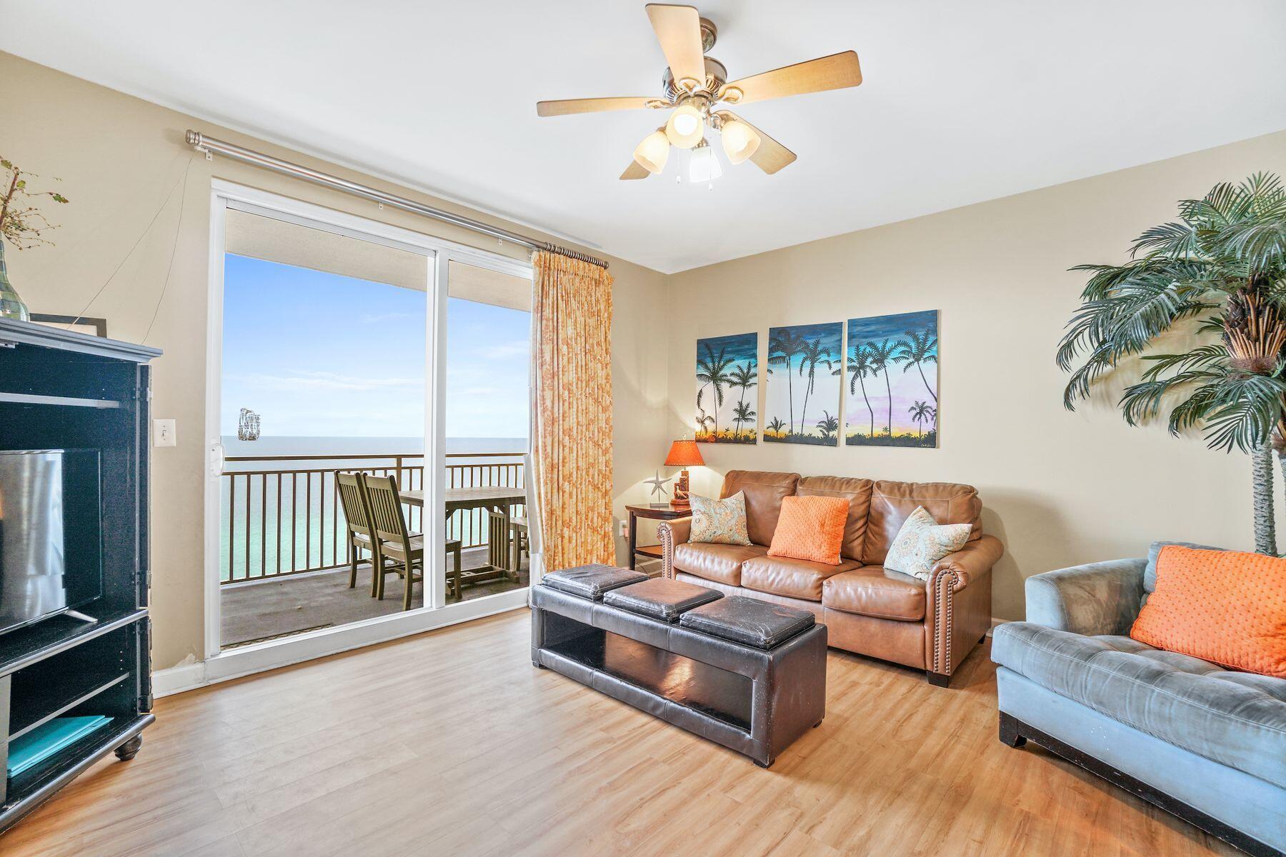 Experience the ultimate beachfront lifestyle at Splash Resort in Panama City Beach. With rental projections between $42,000 and $50,000 in 2022, this unit is a true rental powerhouse. This beautiful condo boasts designer finishes with LVP flooring in the living room and bedroom and granite countertops throughout. This one-bedroom unit comfortably sleeps six with a large owner's suite, hallway bunk beds, and a queen sleeper sofa. Splash offers resort-style amenities for the entire family including an adults-only swimming pool and Jacuzzi, a kid's pool park with water slides, interactive water toys, a lazy river, a ''dive-in'' movie theater, an arcade, and a state-of-the-art fitness center. Splash even offers a poolside bar and grill, mini-grocery store, and coffee and ice cream shops. Located just minutes from Pier Park and all the best restaurants, shops and entertainment, Splash is the ultimate vacation destination.