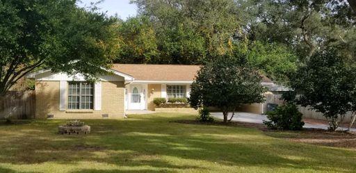 Super Cute renovated cottage in qreat location, blocks away from Tom's Bayou. A large entryway greets you as you enter the home and the oversized living area is perfect for entertaining. Open floor plan. The master bedroom has an attached bath and two closets. The second bedroom has a door out to the sunroom. Inside laundry in sunroom and a large storage/workroom behind carport. The storage area/workshop can be accessed from the carport or the backyard which is fully fenced with a privacy fence. Newer HVAC, Carpet, Roof and Paint.