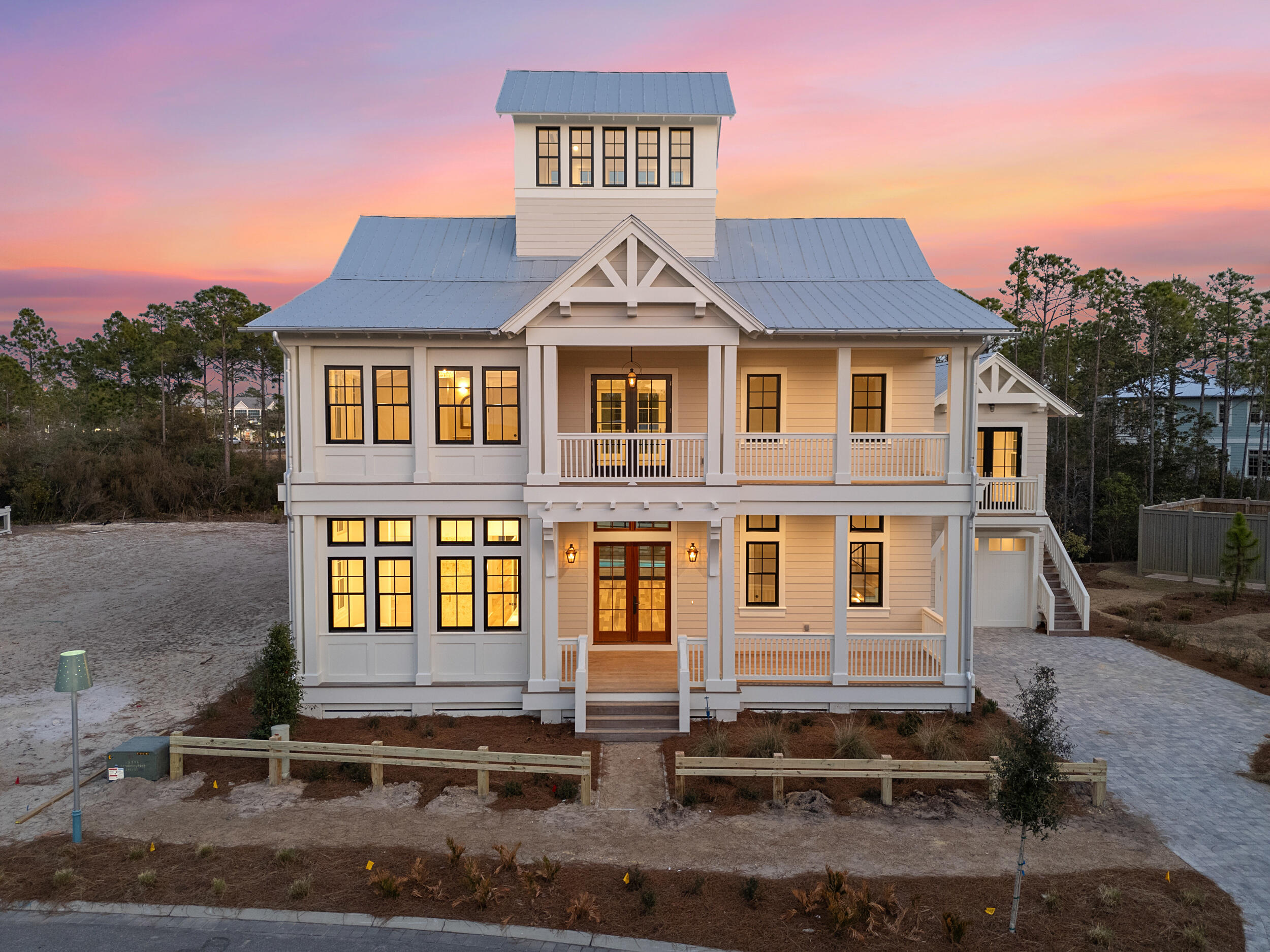 Owner financing is available with a 50% down payment. This home was just completed end of April 2025! This is the best deal in all of 30A.  And is partially furnished and can be fully furnished if desired. Welcome to final phase of Watercolor. This small yet exclusive development is among the most sought-after luxury properties on 30A. 

This homes unique location can only have one neighbor to the North. There is a pond in a natural preserve to the front and back of the property. In addition to your own pool, there's a community pool reserved for residents only. You have complete access to all of Watercolor's amenities, which include the beach club, waterpark, bike lanes, trails, and coastal dune lakes