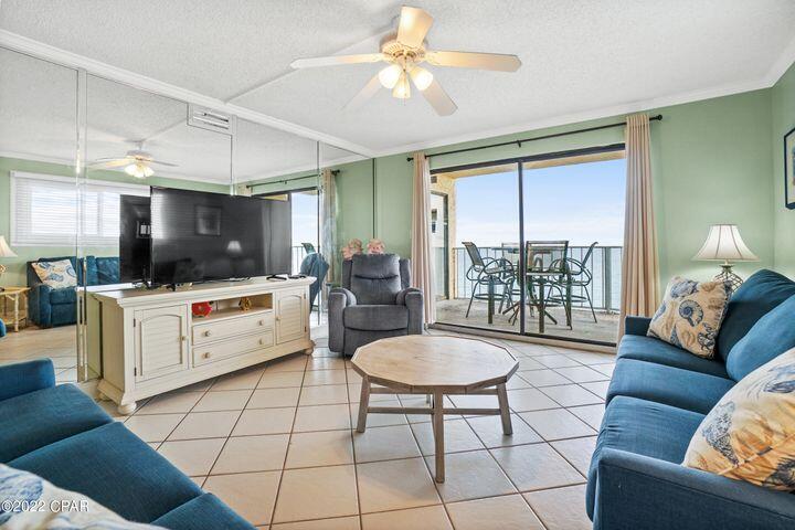 If you are looking for a one of a kind property and the best that Panama City Beach has to offer then look no further! This highly sought after, 1 Bed/2 Bath condo on western corner of Regency Towers features a GULF FRONT MASTER SUITE and offers spectacular views of the pool and Panama City Beach! Enjoy sunrise views in the morning and world class Sunset views in the evening! The layout of this condo's efficient interior is superb for entertaining, offering an open floorplan with a good-sized dining area and a breakfast bar! Ceramic tile throughout! Conveys fully furnished, turnkey, and rental ready!
Regency Towers offers 24 hour gated Security, 2 heated pools, hot tub, kiddie pool, Gulf front gym, Tennis, billiards, and a pool deck eatery and Full Bar!!