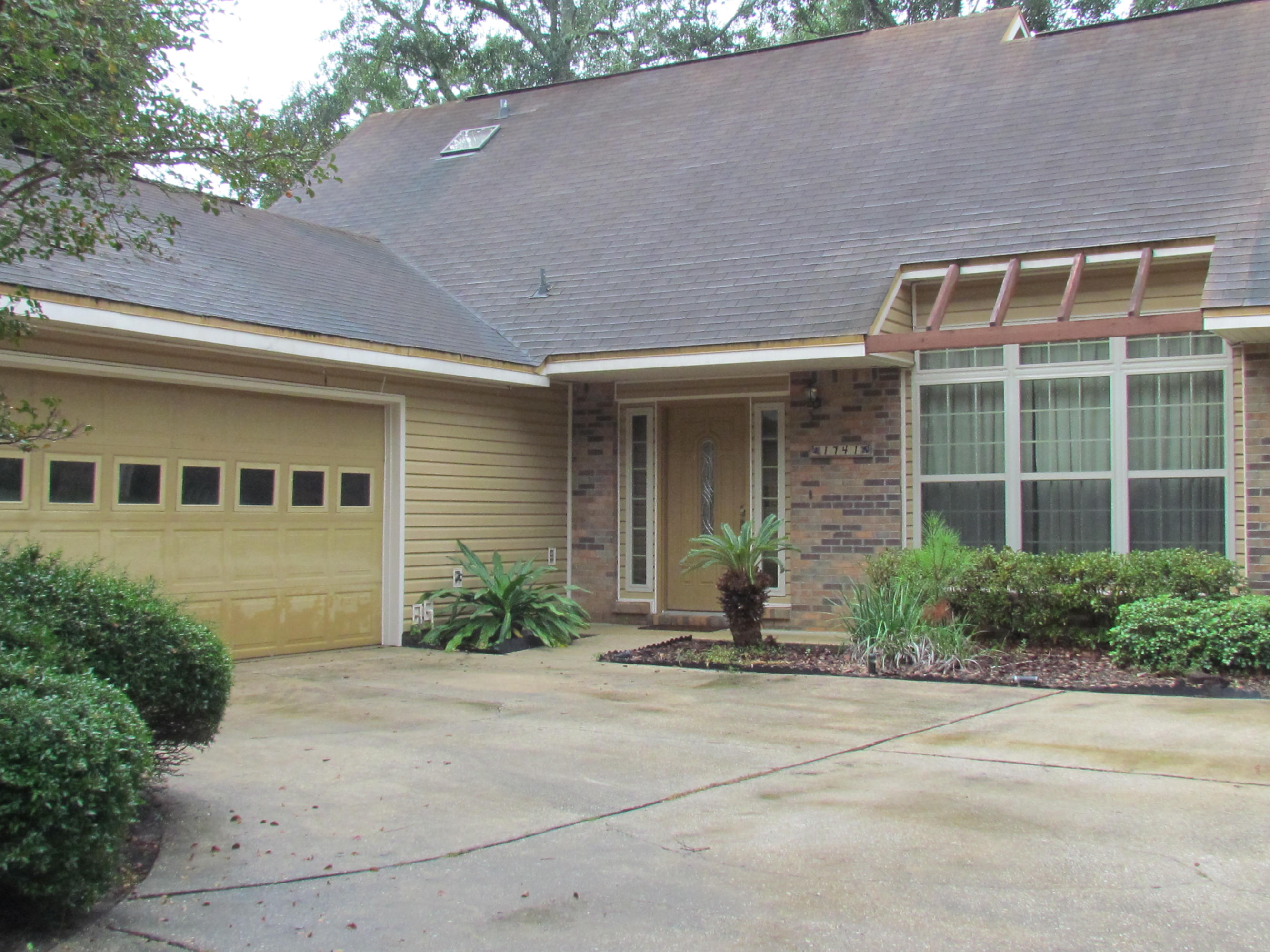 This 3 bedroom, 2 bath home has beamed/cathedral/vaulted ceilings, a fireplace, tile & carpet flooring, skylights, washer/dryer hook-up, window treatments throughout, and a 2 car garage with an automatic garage door opener. The kitchen includes a smooth cook-top stove, disposal, microwave, hooded range, refrigerator with ice maker, and an electric oven. Home also has brand new central heat & air, ceiling fans, & double paned windows. Enjoy the convenience of a home with an upgraded kitchen and a bright open floor plan. Sorry no smoking allowed. Owner will consider a dog only, with a $255 non refundable pet fee and $245 refundable pet deposit required at lease signing. Must be spayed/neutered and fully housebroken. No puppies! This is a Single Family home available May 14 for $1400/month.