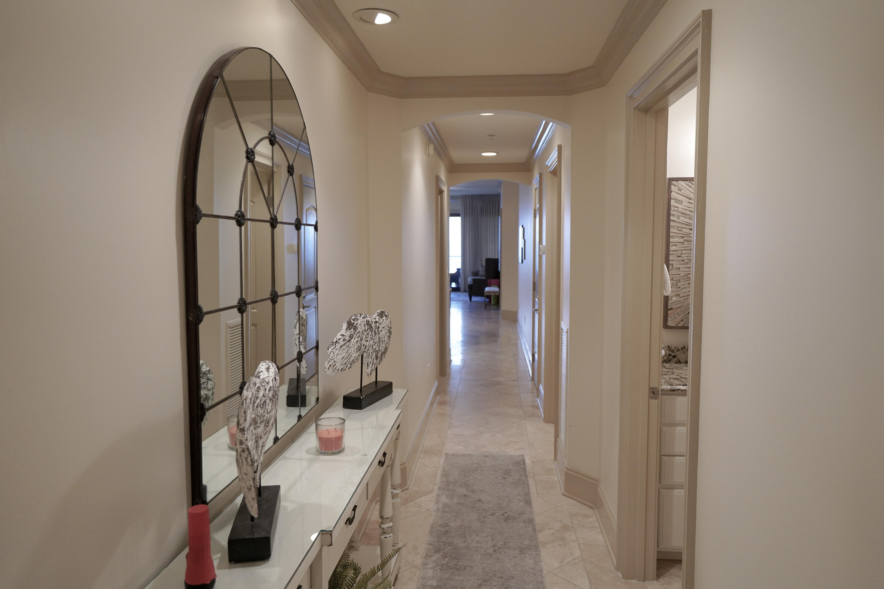 Never Rented Exceptionally Clean! The owners spared no expense in their renovation of this professionally designed 4BR/3BA, 2,200 sq. ft. second floor unit at Villa Coyaba. This gulf front, full ocean view unit is on the second floor which allows you to watch the kids play at the beach yet is high enough for you to capture all the views of the incredibly pure, sugar white sand and sparkling green waters of the Emerald Coast.  This condo was beautifully decorated by Forte' Designs of Texas, and Ave 117. This unit has all the upgrades you could ask for: 10 ft. ceilings throughout. Master Bath with 6 ft. Jacuzzi tub and double headed
shower surrounded in tumbled marble upgraded appliances, granite counter tops in kitchen and all bathrooms, electric cook top, Travertine floors, hardwood cabinets, new ice machine for the beach cooler, new ceiling fans and a dining room table that seats 8 with additional seating at the bar for 4. Come see for yourself why this is one of the best condos in the building! Projected rental income is around $120,000! Villa Coyaba Amenities include a large resort pool; well-equipped fitness center; spacious theater; outdoor grilling stations; private beach access; full service beach attendants and below ground dedicated parking.