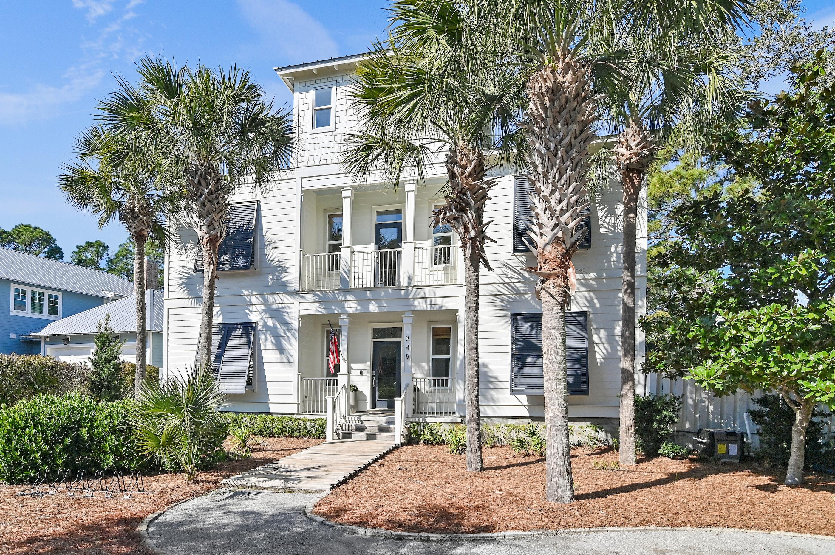 This beautifully updated 4-bedroom, 4-bathroom home, ideally located SOUTH of 30A, has a robust rental history $110K YTD! It features a PRIVATE HEATED POOL, perfect for year-round enjoyment. Just a short 5-minute stroll to the Gulf, you'll appreciate the easy beach access with no stairs to navigate.
This home is designed for comfort, featuring an open floor plan, balcony, and gulf views from the 3rd-floor deck. The expansive outdoor space, coupled with 10-foot ceilings and custom-built wardrobes, enhances the home's open and inviting atmosphere. 
Fully turn-key, it is a perfect primary home or rental, complete with a golf cart and new furnishings throughout. With a proven rental history and no HOA, this home is a solid investment