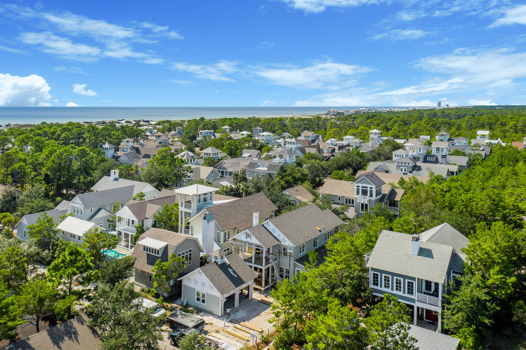 Nestled behind the private gates of WaterSound Beach in the Wind Rose district, this new construction opportunity encompasses over 3,000 square feet of meticulously planned living space designed by the acclaimed team at Allison Ramsey Architects. 

Upon initial approach, the welcoming front porch leads the way to the grand living area and Chef's kitchen configured with entertaining in mind. The ample outdoor porch space, totaling over 850 square feet, effectively blurs the lines between indoors and out. Synonymous with tranquility and relaxation, the backyard oasis boasts a private pool and outdoor kitchen. A bedroom with ensuite, laundry suite, powder room, and dedicated pool bathroom complete the first floor. The second level is home to the sumptuous main suite with private porch and dual closets. The main suite bathroom features double vanities, a custom tiled walk-in shower, soaking tub, and a separate water closet. Two additional bedrooms with ensuites, one of which is configured with two sets of handcrafted bunk beds, and a covered porch area are also found on the second level. 

Bordered by lush vegetation, the homesite is ideally positioned with frontage on both Boat Right Way and N Shingle Lane providing direct access to WaterSound's unique interconnected boardwalk system leading the way to the turquoise hued water in addition to an array of parks and green space. 

Watersound Beach resides on 1,400 acres and over a mile of private white sugar sand beaches. The culmination of amenities and exclusiveness affords residents with the epitome of private coastal living while remaining geographically poised near all of the world-class dining and entertainment venues 30A has to offer.