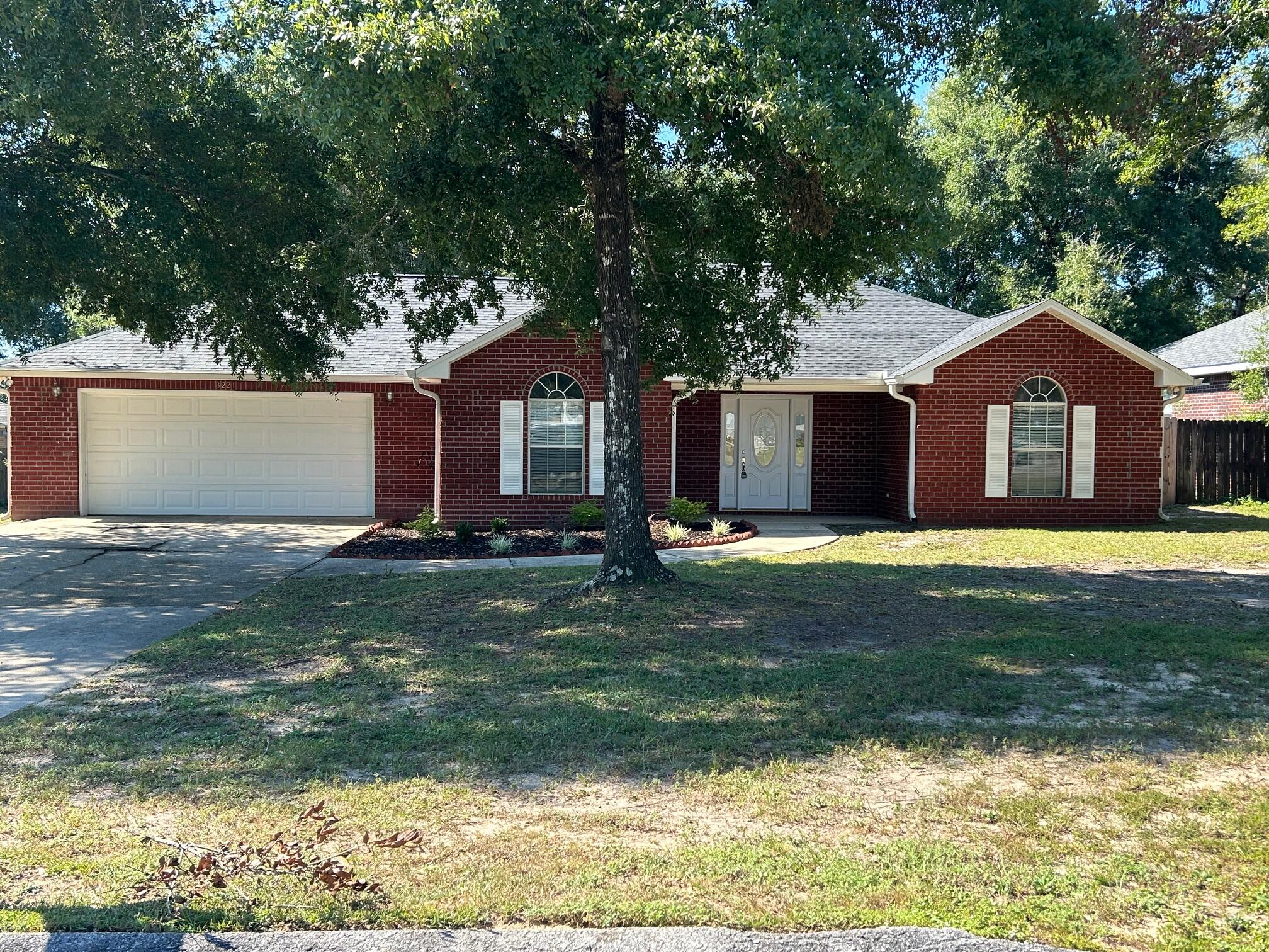 Beautiful brick home in North Crestview. Large Master Closet, Whirlpool Tub and Separate Shower in the Master Bathroom. Large covered Veranda on the Back for Relaxing or Entertaining. Garage is big enough to park 2 vehicles. Large Great Room with Dinning Room off the Kitchen. Two Water Heaters for those Hot Baths and Long Showers. New Roof June, 2025. Drain Field Replaced May, 2024.  Great Family Home but also good Flow for Entertaining.