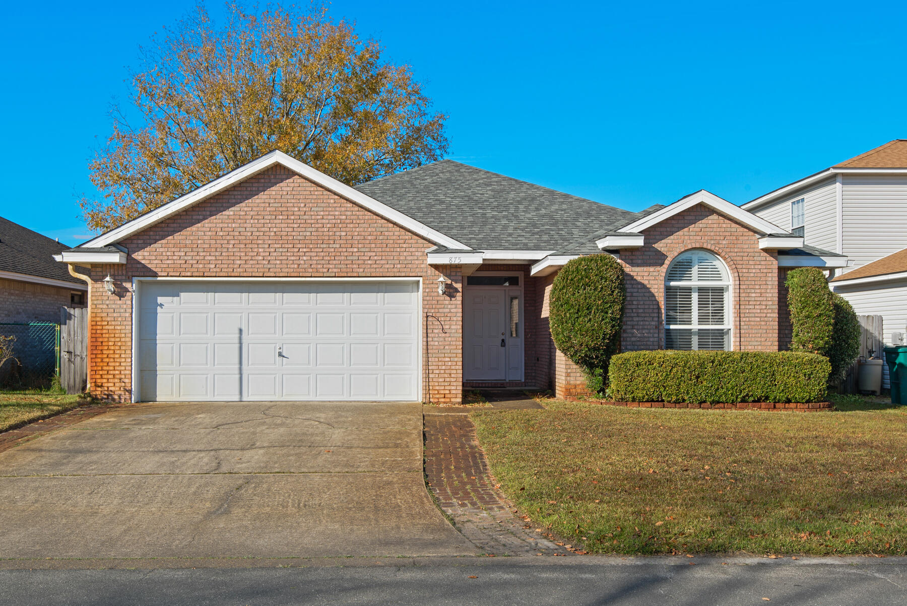 Great Shalimar home conveniently located close to military bases and all things Emerald Coast. Its' location is also within minutes of a park and public boat dock. This all brick, low maintenance, split bedroom floor plan home is ready for you to make it your own! The kitchen has tons of counter space and a sweet breakfast area, the family room has a fireplace and a great layout with plenty of room for your furniture.  You will also enjoy the screened porch and low maintenance yard! Roof is approx. 5 years old, newer HVAC and 2021 Water Heater. Don't miss this one...