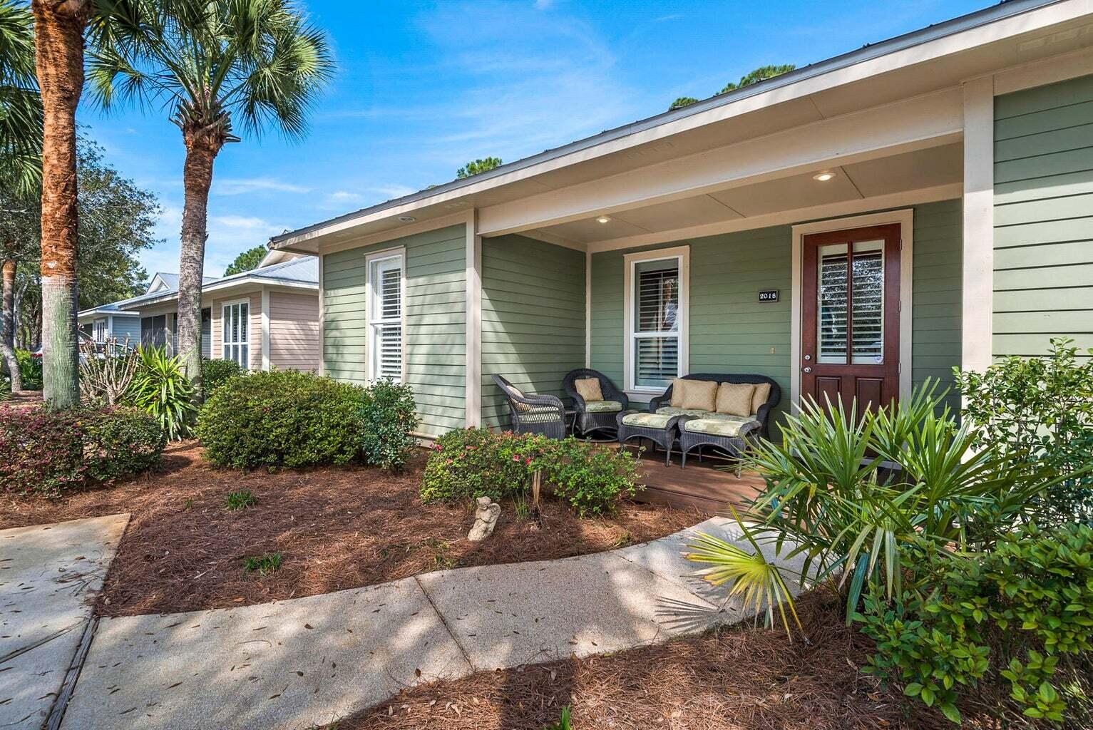 Price Improvement! Located in the sought after Sandestin neighborhood, Crystal Lake! 3 bedrooms, and 3 full bathrooms. Open Concept living with 2 Primary Suites and En Suites- One opening up to a private deck and lush greenery! Plantation Shutters throughout and ample natural lighting. Short term rental restricted neighborhood! ALL Landscaping included in the HOA monthly. This home is being sold unfurnished.