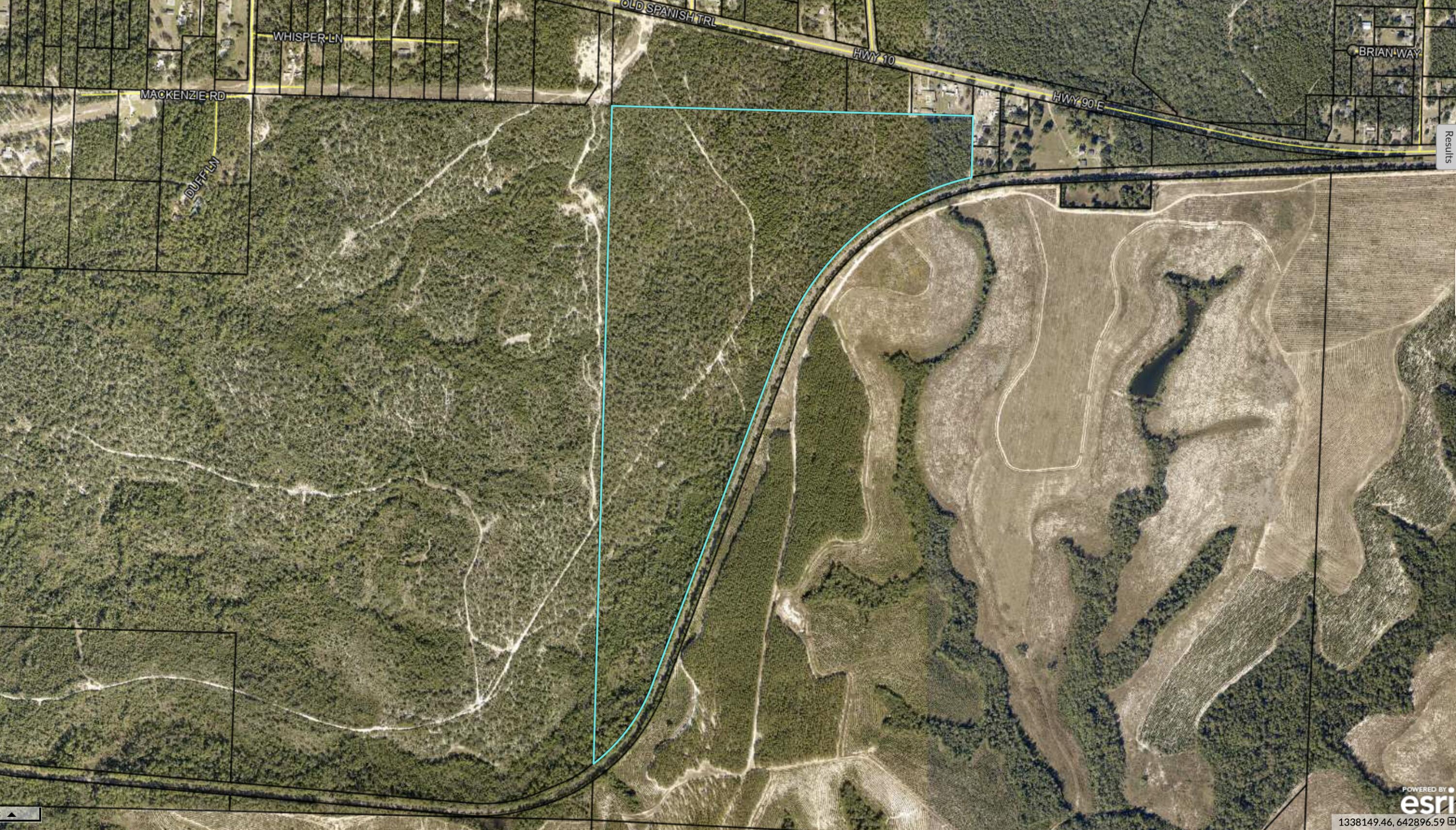 Subject property consist of a 130.96 acres abutting rail system spanning the Florida Panhandle, South Alabama, Mississippi, Louisiana, and Texas.  

Subject property is adjacent to a 550 acre vacant land tract that is zoned R-1 and Mixed Use to the west, and the Shoal River Giga Site known as the State of Florida's largest Industrial Park to the east.