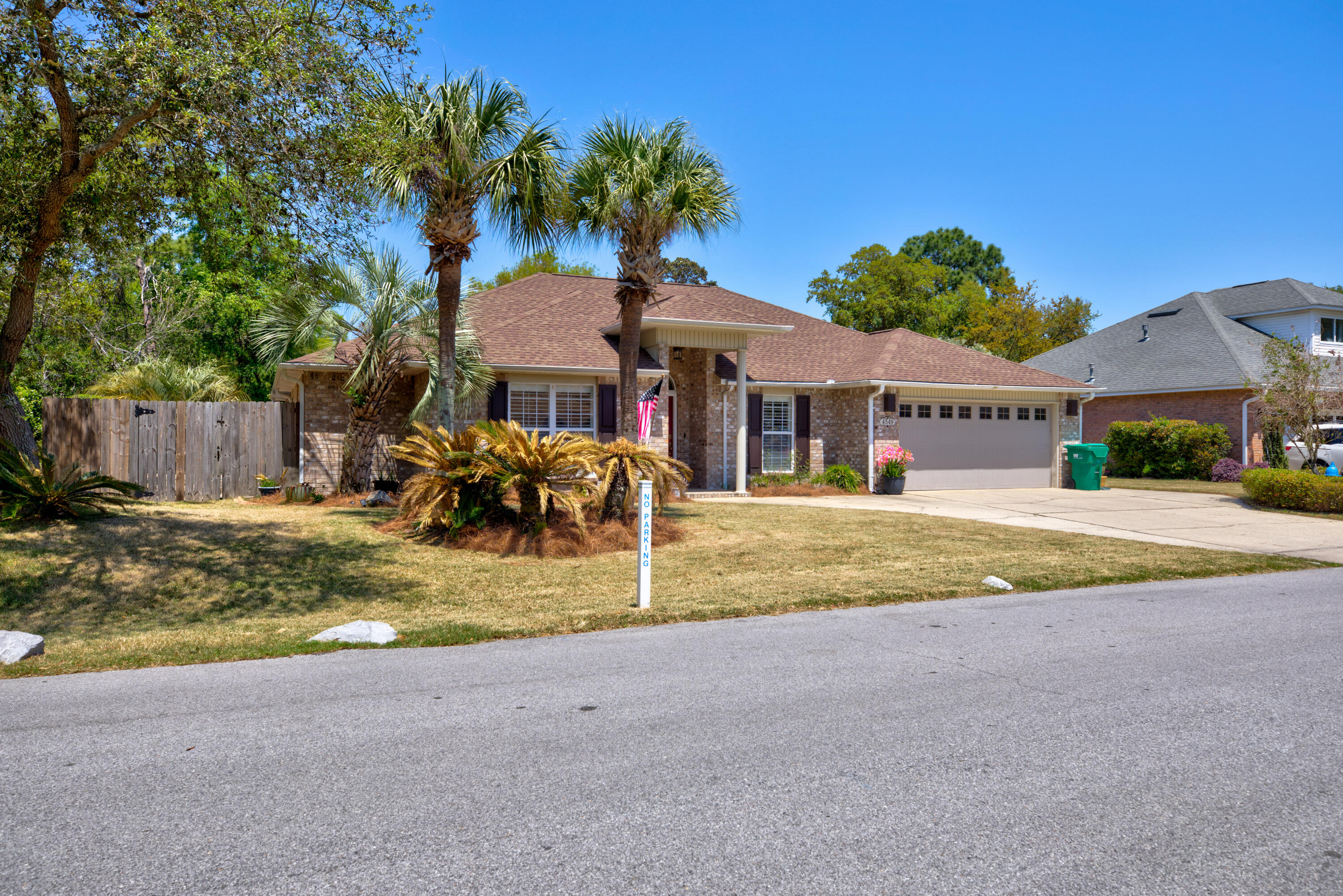 Welcome to this beautifully maintained 3-bedroom, 2-bathroom home with an office and a 2-car garage, located in the highly sought-after gated community of Parkwood Estates in Bluewater Bay. Just steps away from top-rated Bluewater Elementary, this residence offers the perfect blend of comfort, style, and convenience.

The open floor plan is ideal for entertaining, featuring a cozy gas fireplace and luxury vinyl plank flooring throughout the main living areas, with carpet in the bedrooms. The kitchen features granite countertops, stainless steel appliances, and soft-close cabinetry, catering to both functionality and aesthetics.

Retreat to the spacious primary suite, complete with an en suite bathroom featuring dual vanities and a walk-in closet. The additional bedrooms are generously sized, providing ample space for family or guests.

Step outside to your private backyard oasis, showcasing a screened-in Gunite swimming pool and a fenced yardperfect for relaxation and outdoor gatherings.

Enjoy close proximity to Fred Gannon State Park and Eglin Air Force Base. Don't miss the opportunity to make this exceptional property your new home!