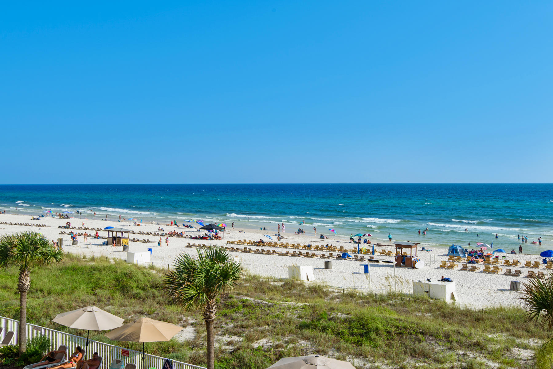 West end unit in one of the most outstanding buildings on the beach.  The spacious balconies are a signature of this builder.  It's almost like having an extra room to enjoy with family and friends.  Master bedroom is Gulf front, 2 baths, great rental history.  Complex ofer an exercise room, spa, hot tub, indoor/outdoor heated pool, covered parking and Gulf front owner's lounge.