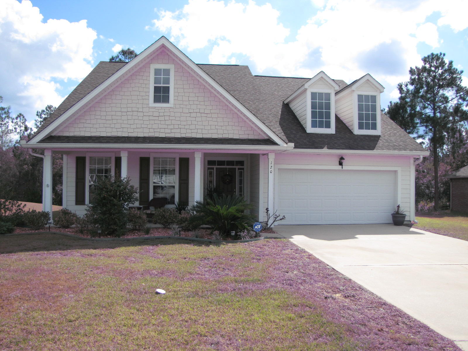 This is a lovely home in a popular subdivision. The home features an open floor plan with breakfast bar,large pantry, and all electric appliances in the kitchen. The master bathroom has double vanities and a separate shower.The house has tile in the wet areas and in the Florida room. Outside you will find a nice front porch and rear open deck.The owners will accept pets with a fee and breed approval. The house is available April 20. Most ground care is included (Mowing and edging)