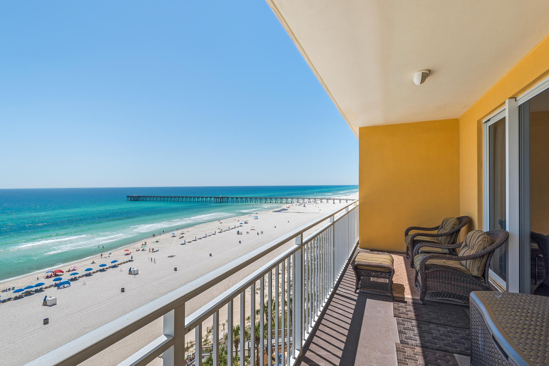 KICKOUT CLAUSE IN PLACE - TAKING BACKUP OFFERS! Gorgeous Gulf views will always be a hit - why don't enjoy the view? Sterling Reef 403B is a 2 bedroom, 2 bathroom 1076 Square Foot unit. Located directly next to the county pier and countless entertainment options. Location is key, and Sterling Reef puts you right where you want to be—steps from the iconic fishing pier and just minutes from Pier Park's shopping, dining, and entertainment. With a strong rental history and proven income, this turnkey property is ready to be your next great investment or personal coastal escape!