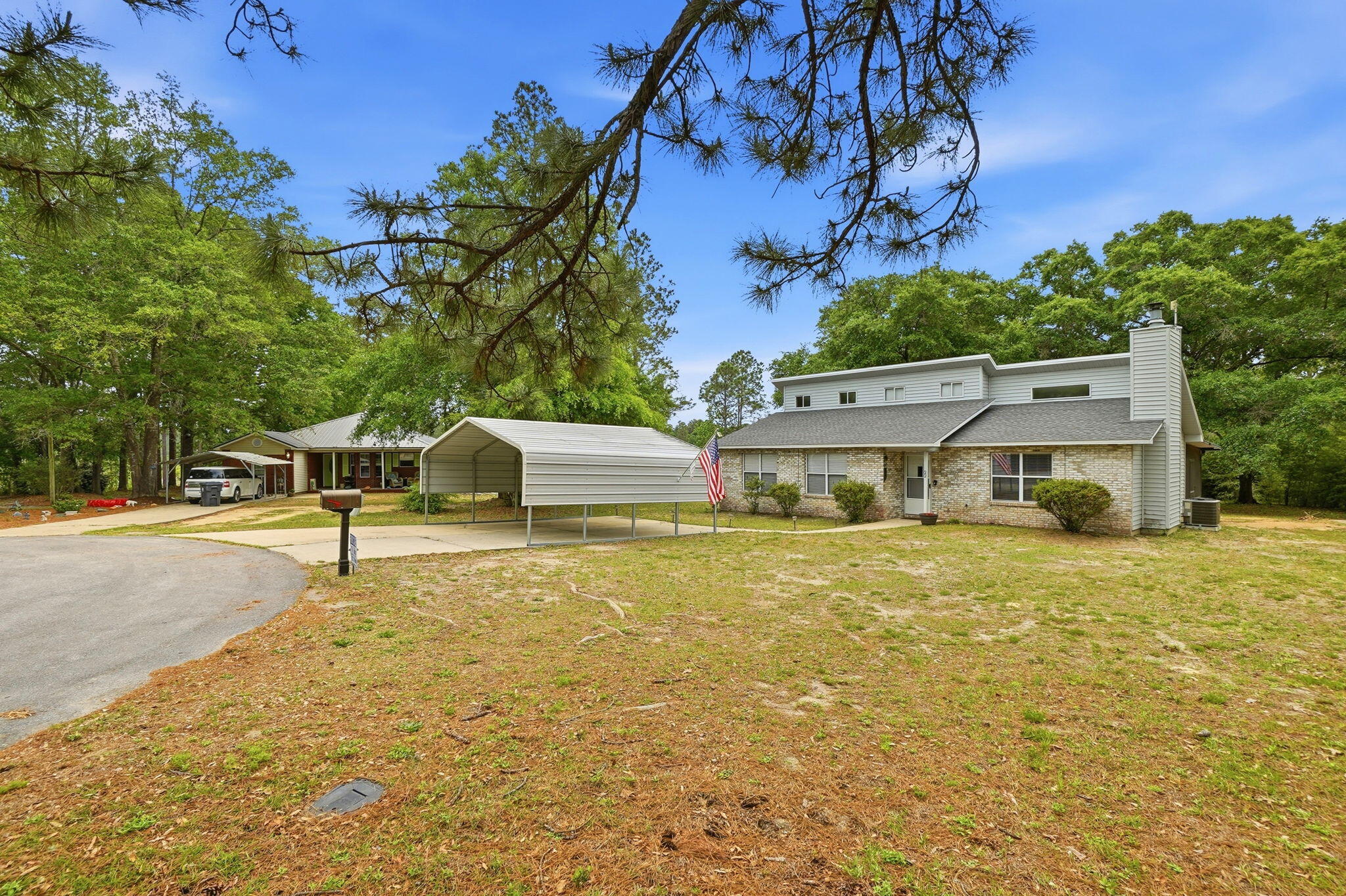Welcome to Country Casual...this 3BR/2BA single-story home has been lovingly updated and refreshed!  Highlights include:  Cul-de-sac location...New Roof 3/26...New Water Heater 4/26...Newer HVAC...Fresh paint...Screened Porch & wood-burning fireplace!  Large outbuilding on concrete slab adjacent to the house! Over-sized lot is almost one acre!  Property backs up to natural area with creek! City water & trash pick-up!  Less than 10 minutes to Defuniak Springs!  Two-car carport!  Septic system was pumped in 2/25!