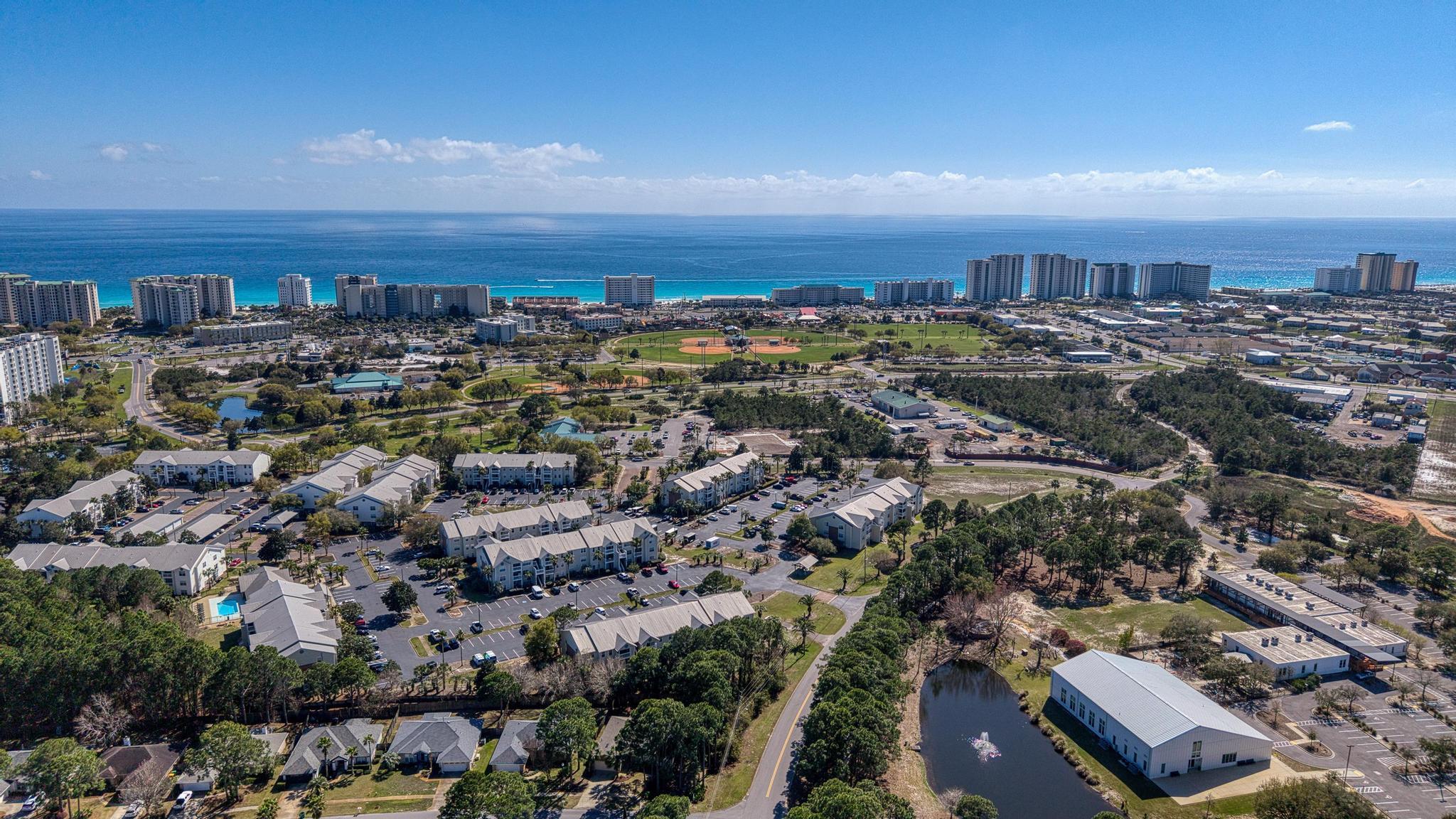 Beautifully positioned in the highly desirable Indian Lake community in Destin, this 3-bedroom, 2-bathroom condo offers 1,147 square feet of comfortable coastal living. Enjoy stunning views and an unbeatable location just minutes from Destin's world-famous white sand beaches, shopping, dining, and entertainment.

Inside, the home features tile flooring throughout and a light, airy color palette that enhances the open feel. The living, kitchen, and dining areas flow seamlessly together, creating an inviting space perfect for both relaxing and entertaining. The thoughtfully designed split-bedroom layout provides privacy and functionality for residents and guests alike.

Indian Lake residents enjoy access to fantastic community amenities, including a sparkling pool, fitness center and more.